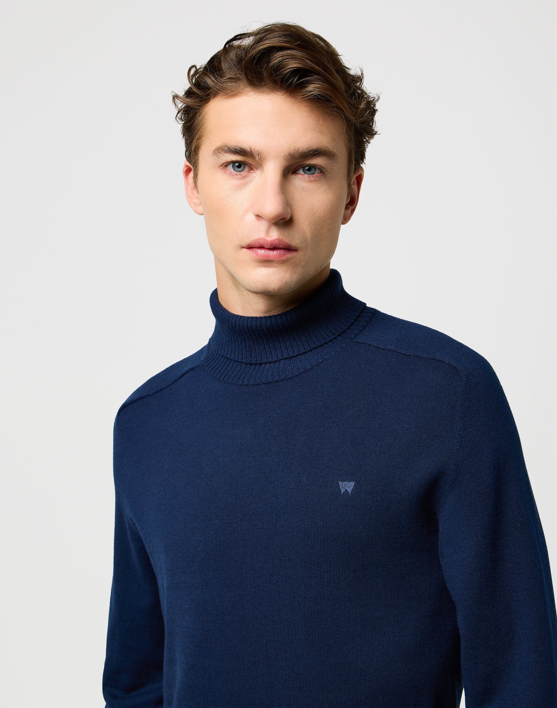 Turtleneck en bleu marine Pull Wrangler