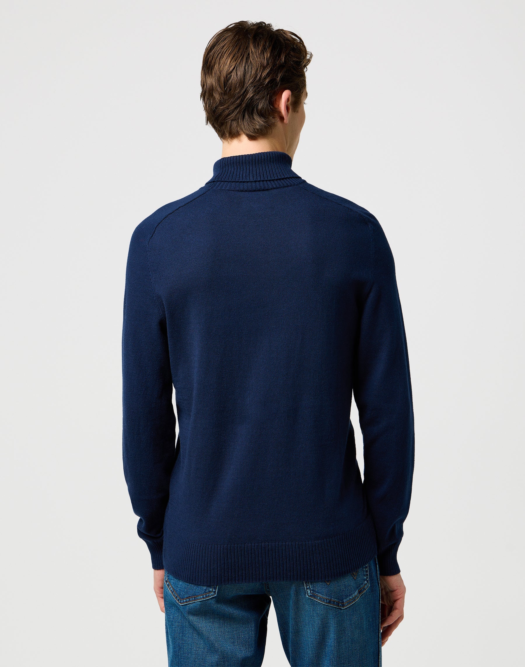 Turtleneck en bleu marine Pull Wrangler
