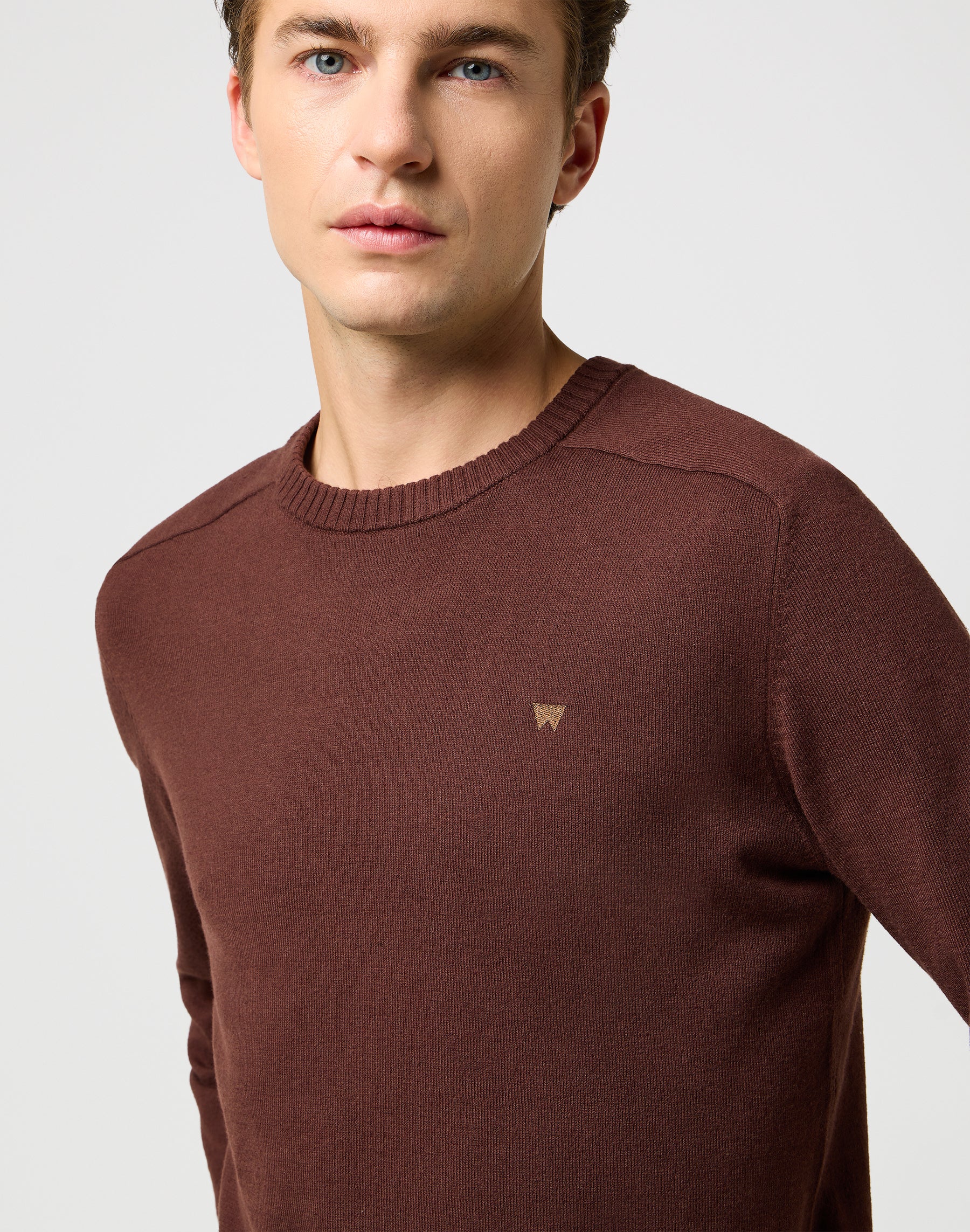 Pull tricoté en acajou Wrangler