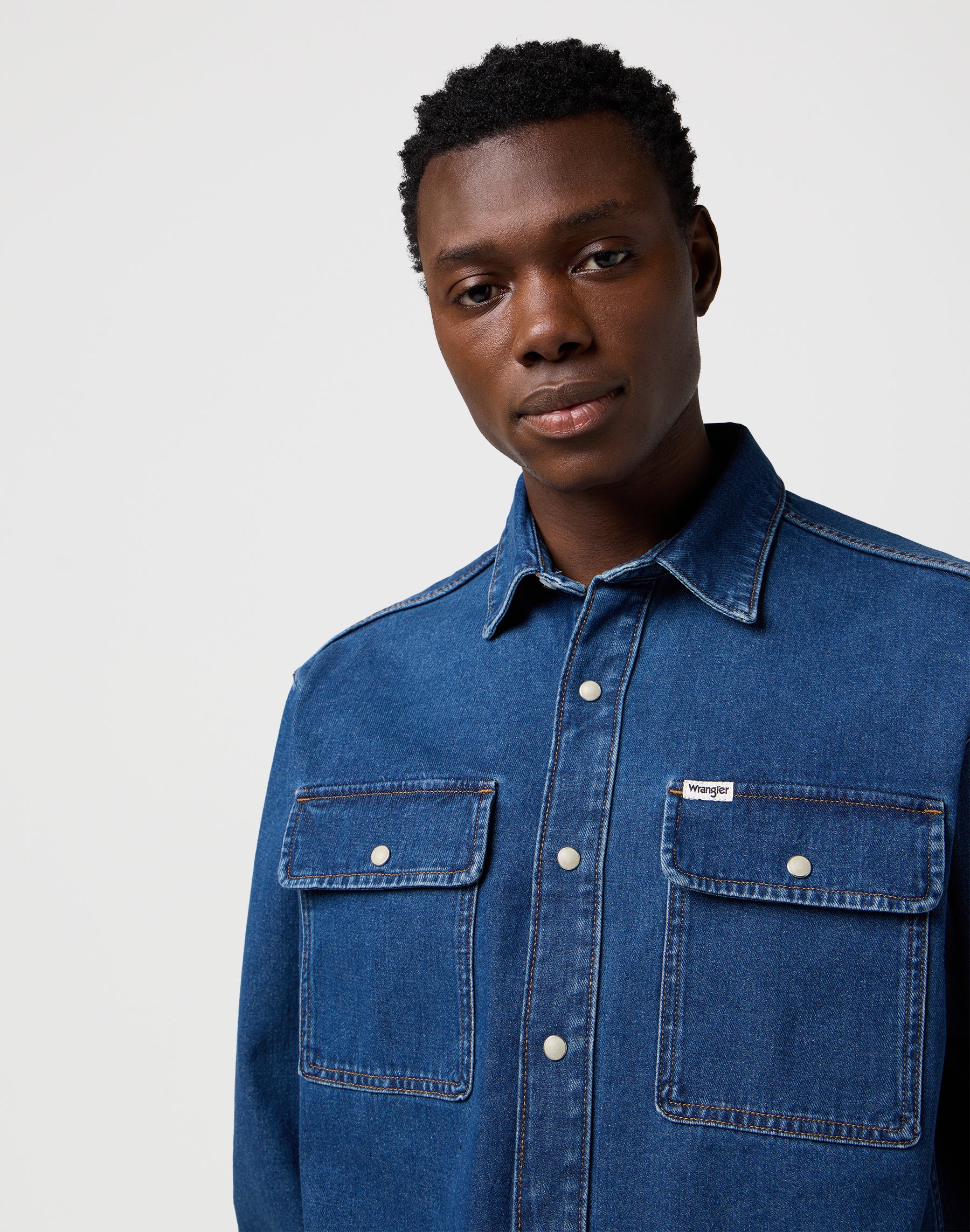 Survêtement en Retro Blue Chemises Wrangler