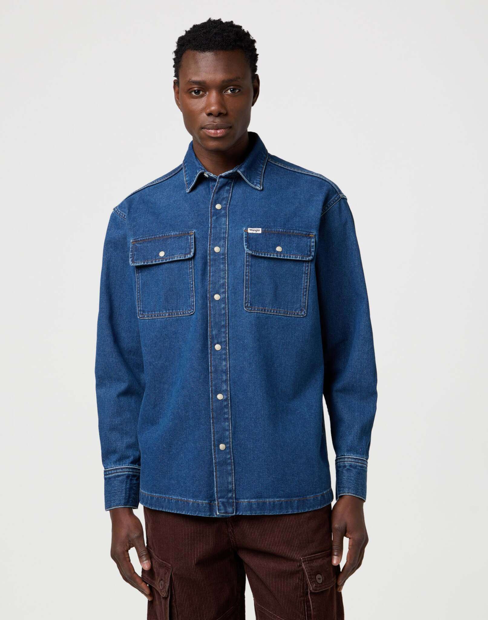 Survêtement en Retro Blue Chemises Wrangler