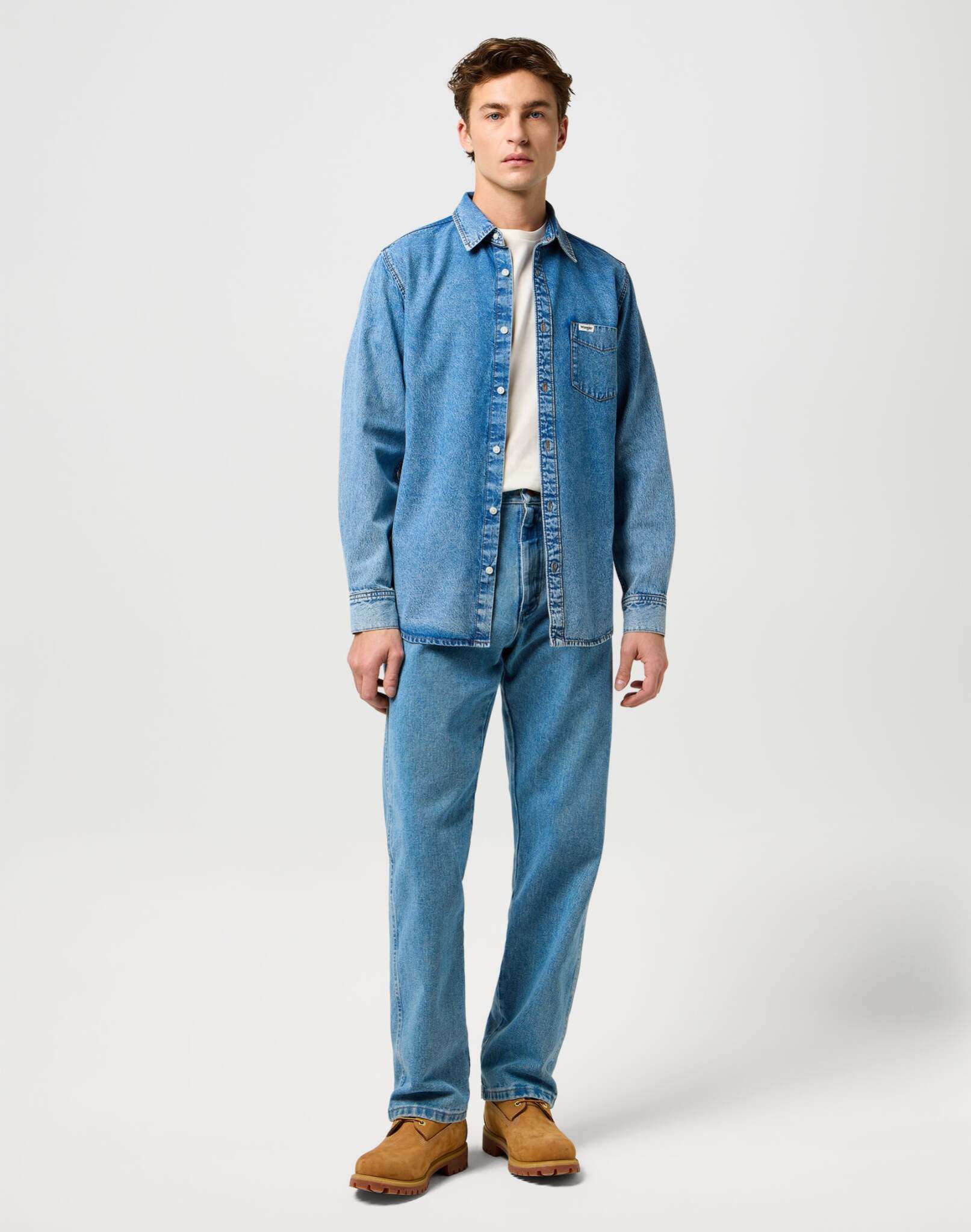 1 pt Chemise en Indigo Valley Chemises Wrangler