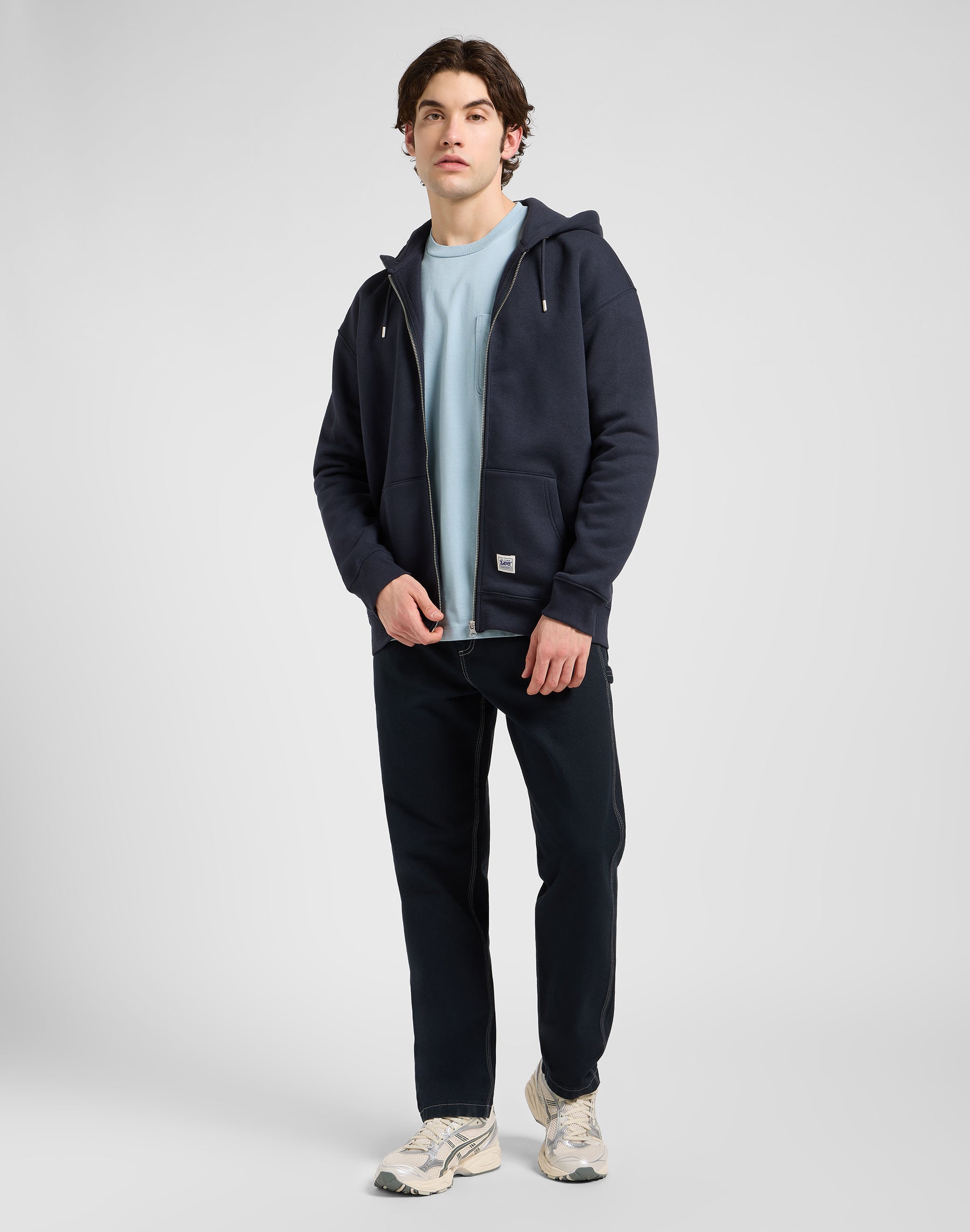 Ww Full Zip Hoodie in Rebel Navy Sweat-shirts Lee