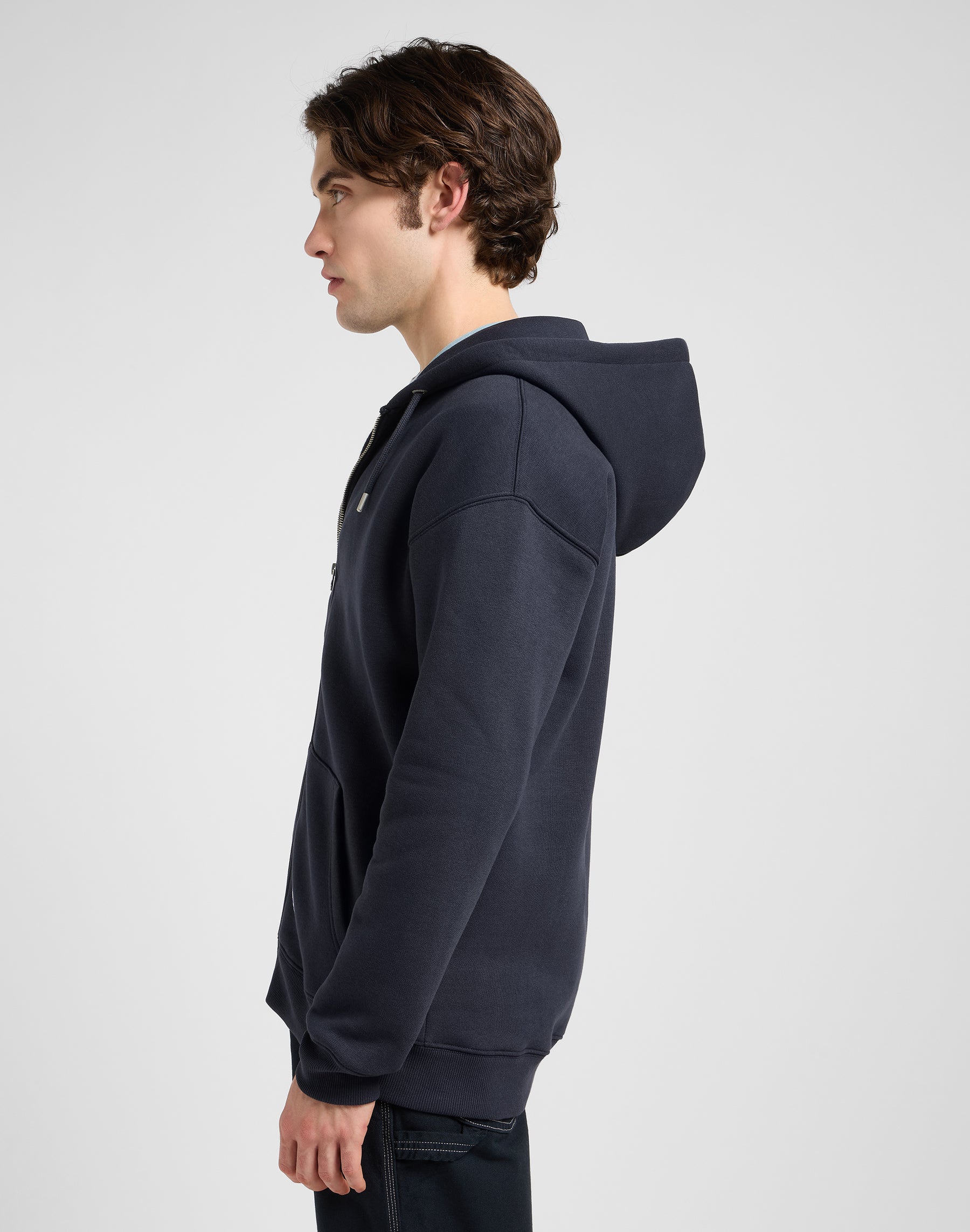 Ww Full Zip Hoodie in Rebel Navy Sweat-shirts Lee