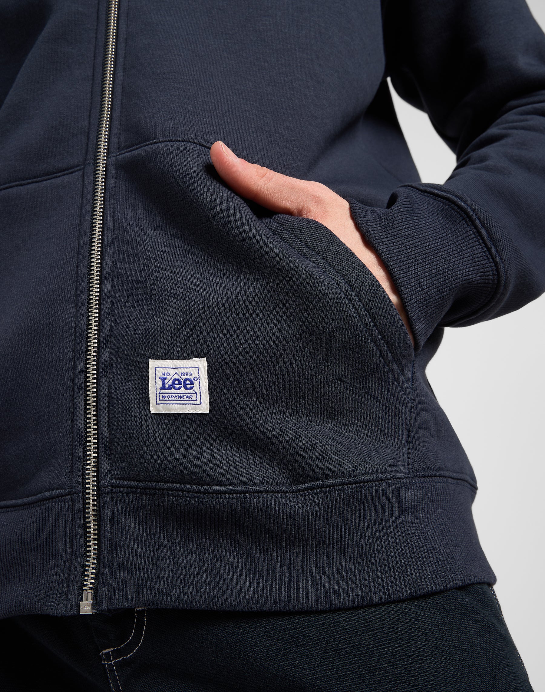 Ww Full Zip Hoodie in Rebel Navy Sweat-shirts Lee