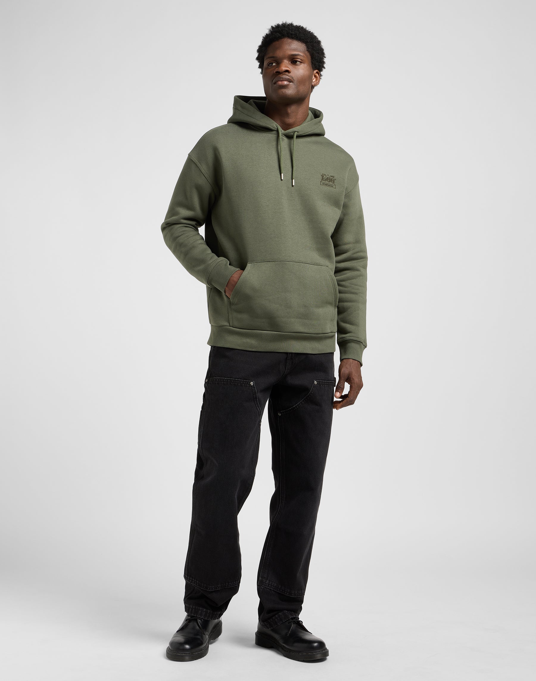 Ww Essential Hoodie in Oak Moss Sweat à capuche Lee