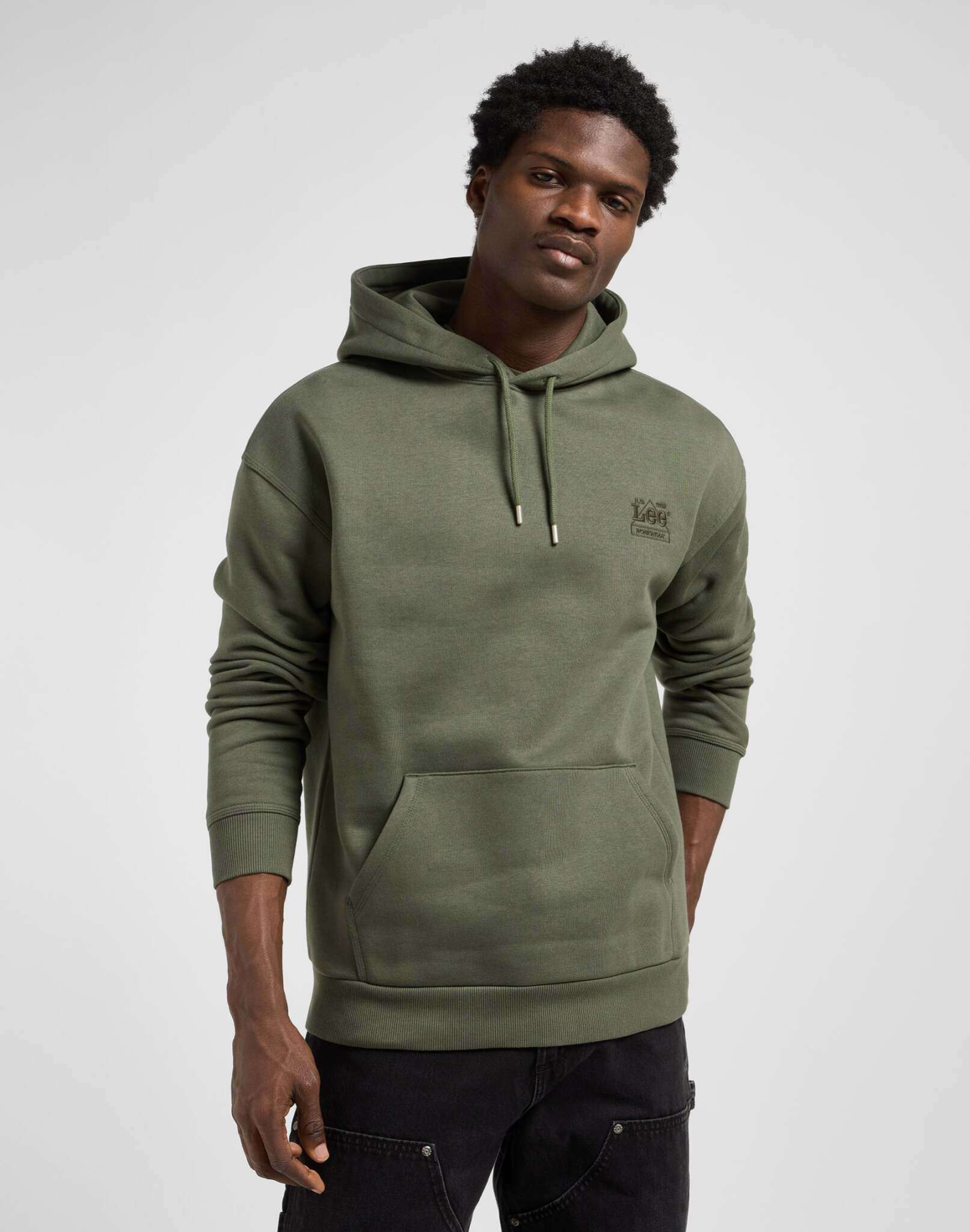 Ww Essential Hoodie in Oak Moss Sweat à capuche Lee