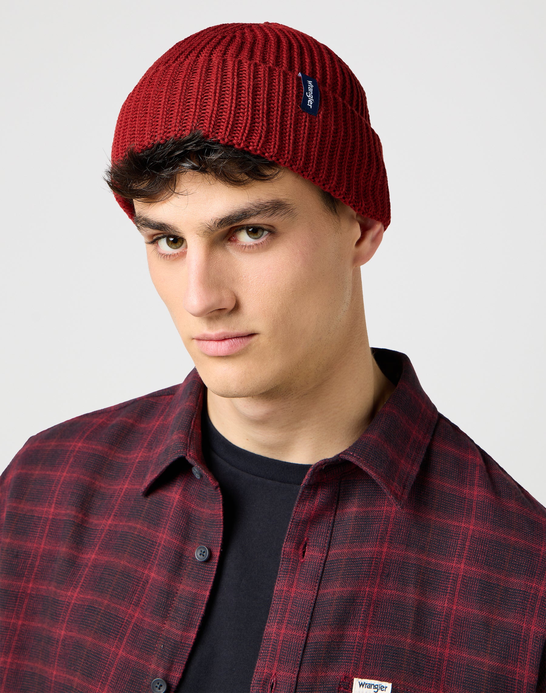 Sign Off Beanie in Fired Brick Bonnets Wrangler