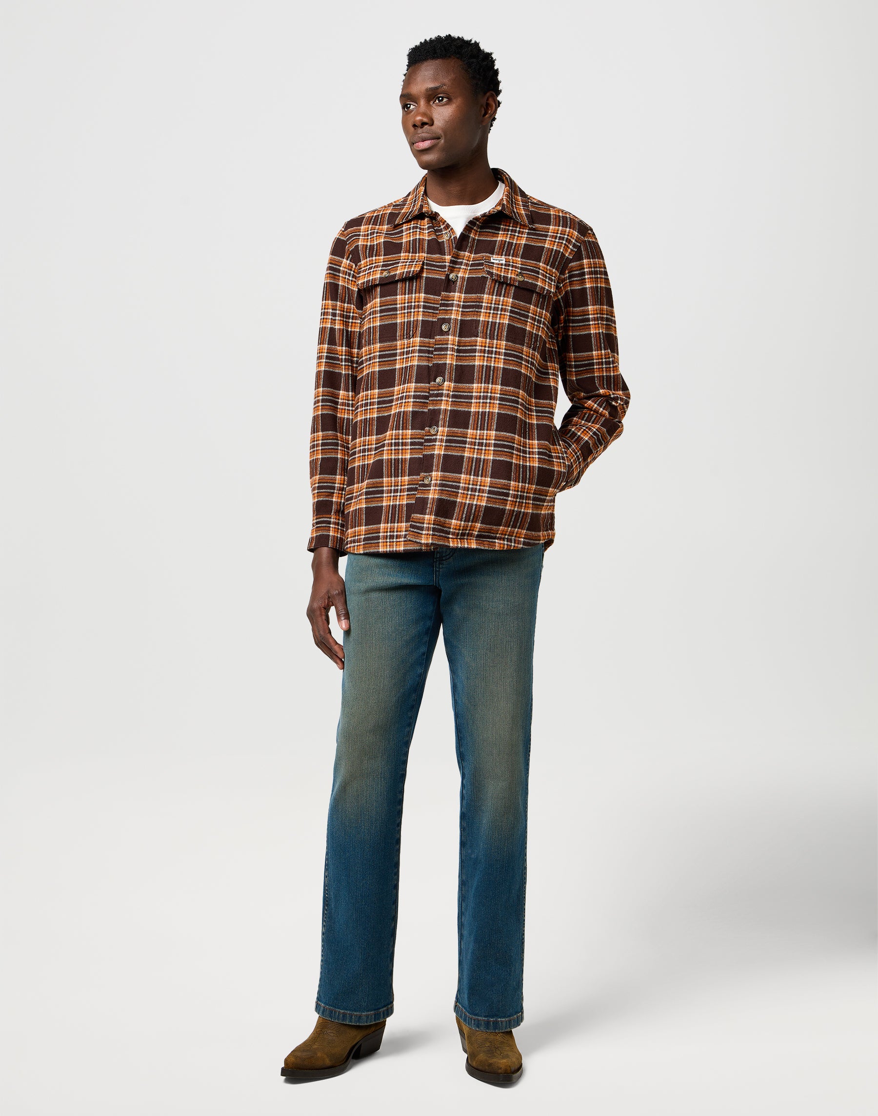 Survêtement in Deep Brown Chemises Wrangler