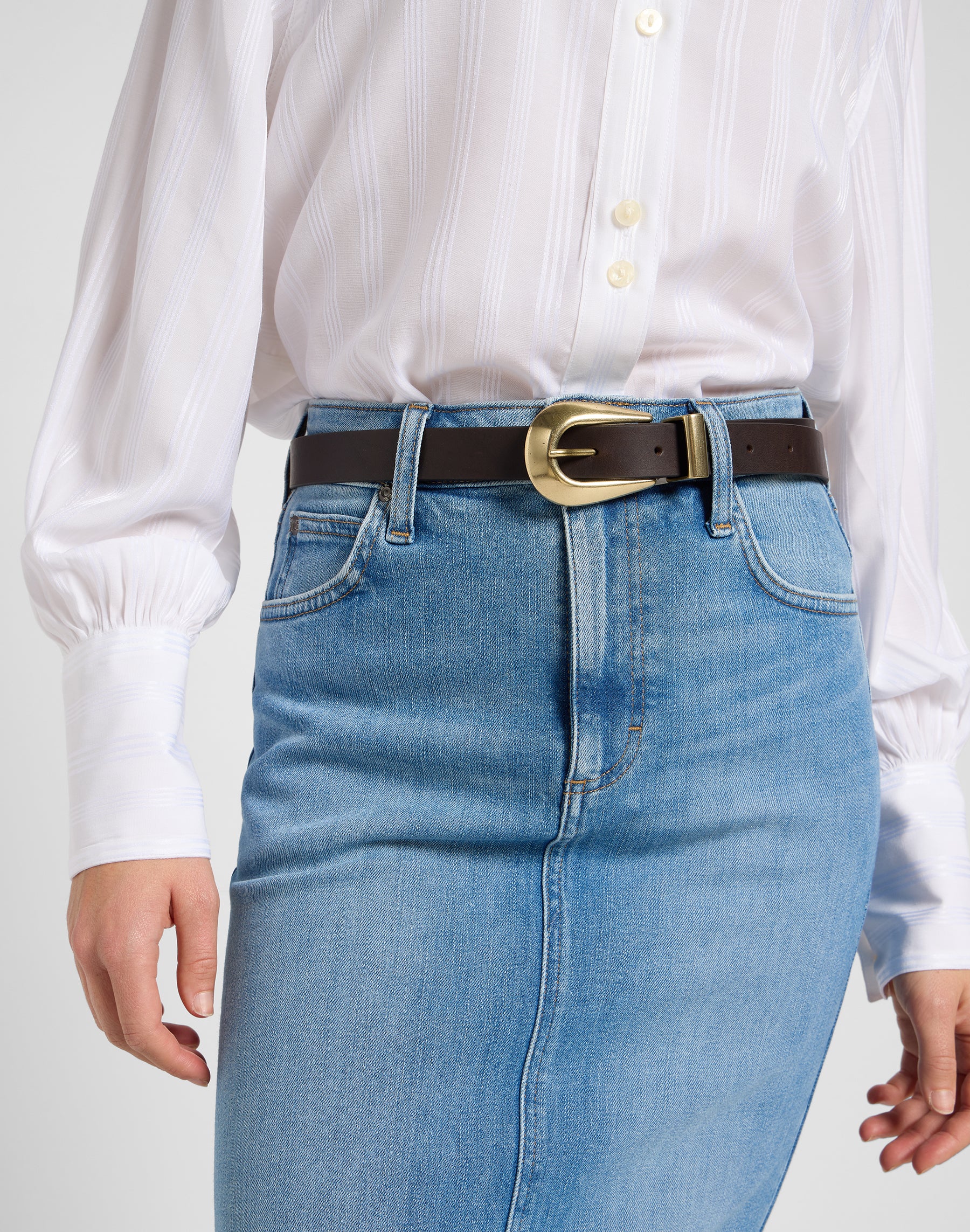 Lady Belt in Dark Brown Ceinture Lee