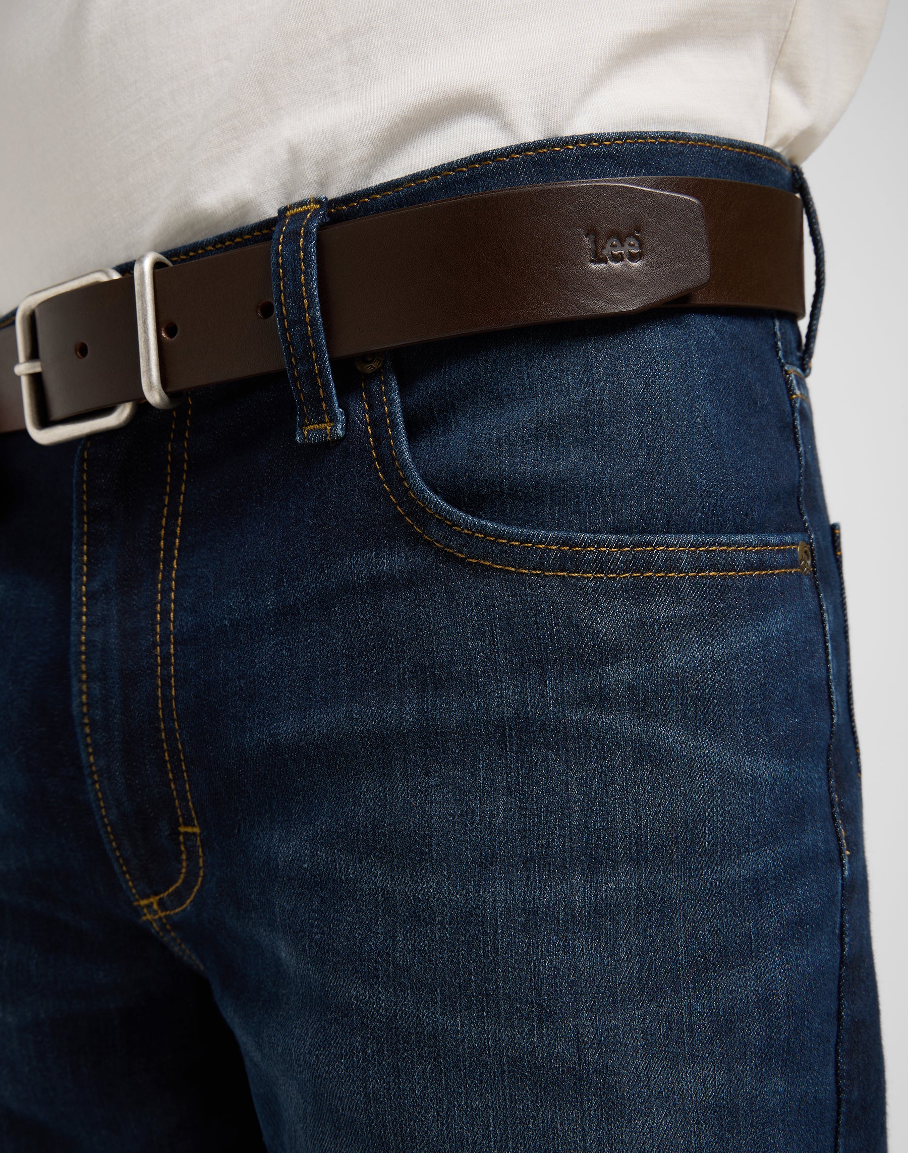 Ceinture décontractée marron foncé