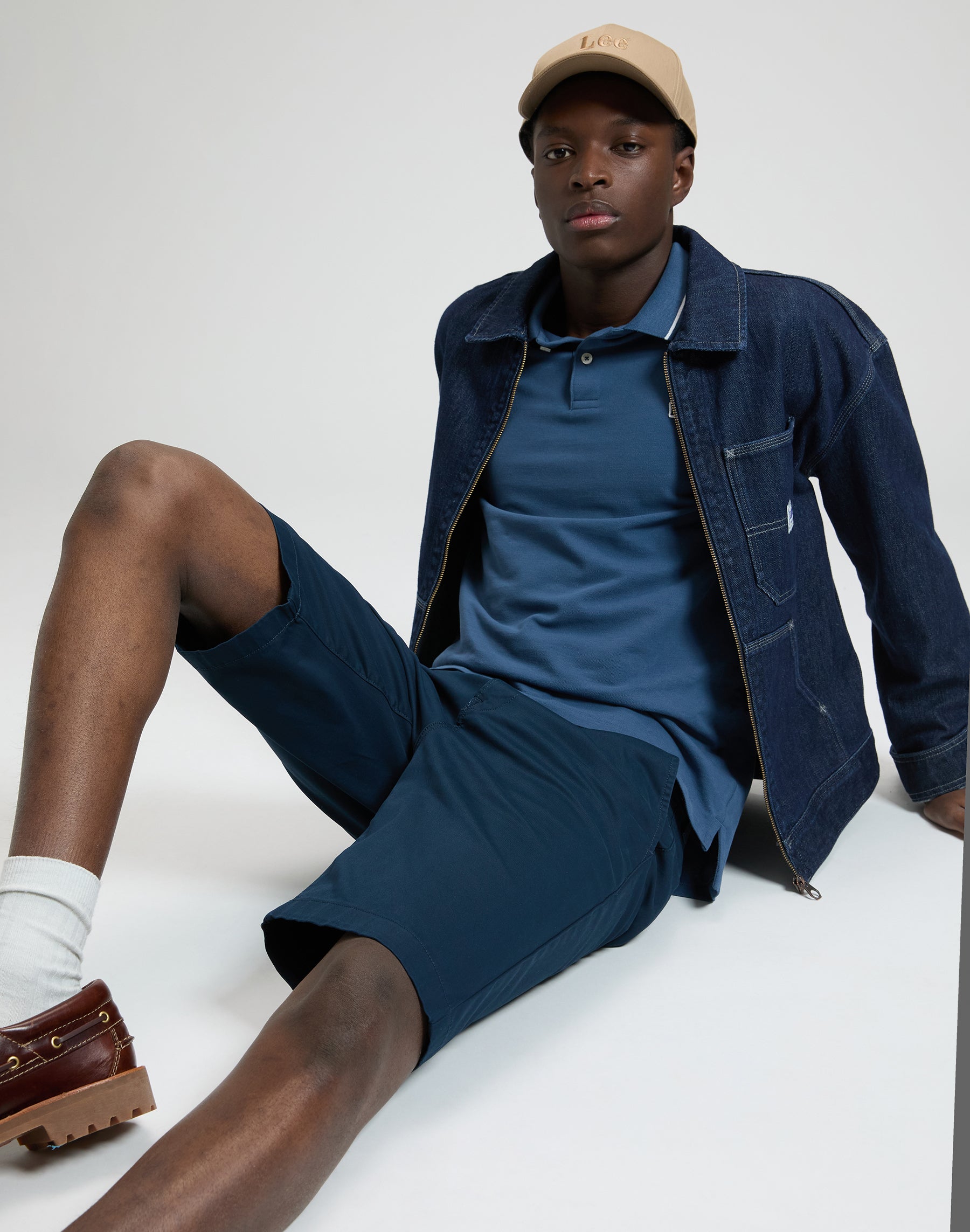 Short chino classique Rivet Navy Shorts Lee