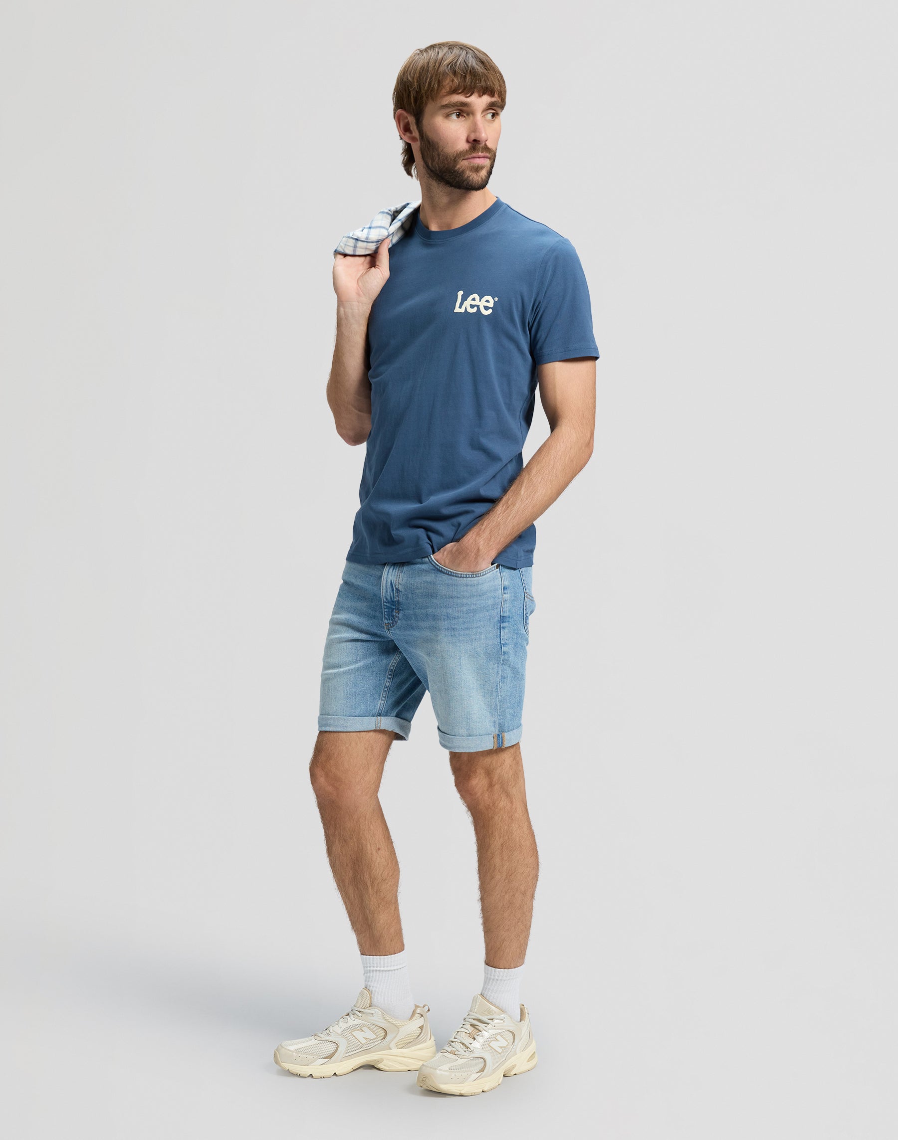 Lee Wobbly Lee taille M bleu académie T-shirts Lee