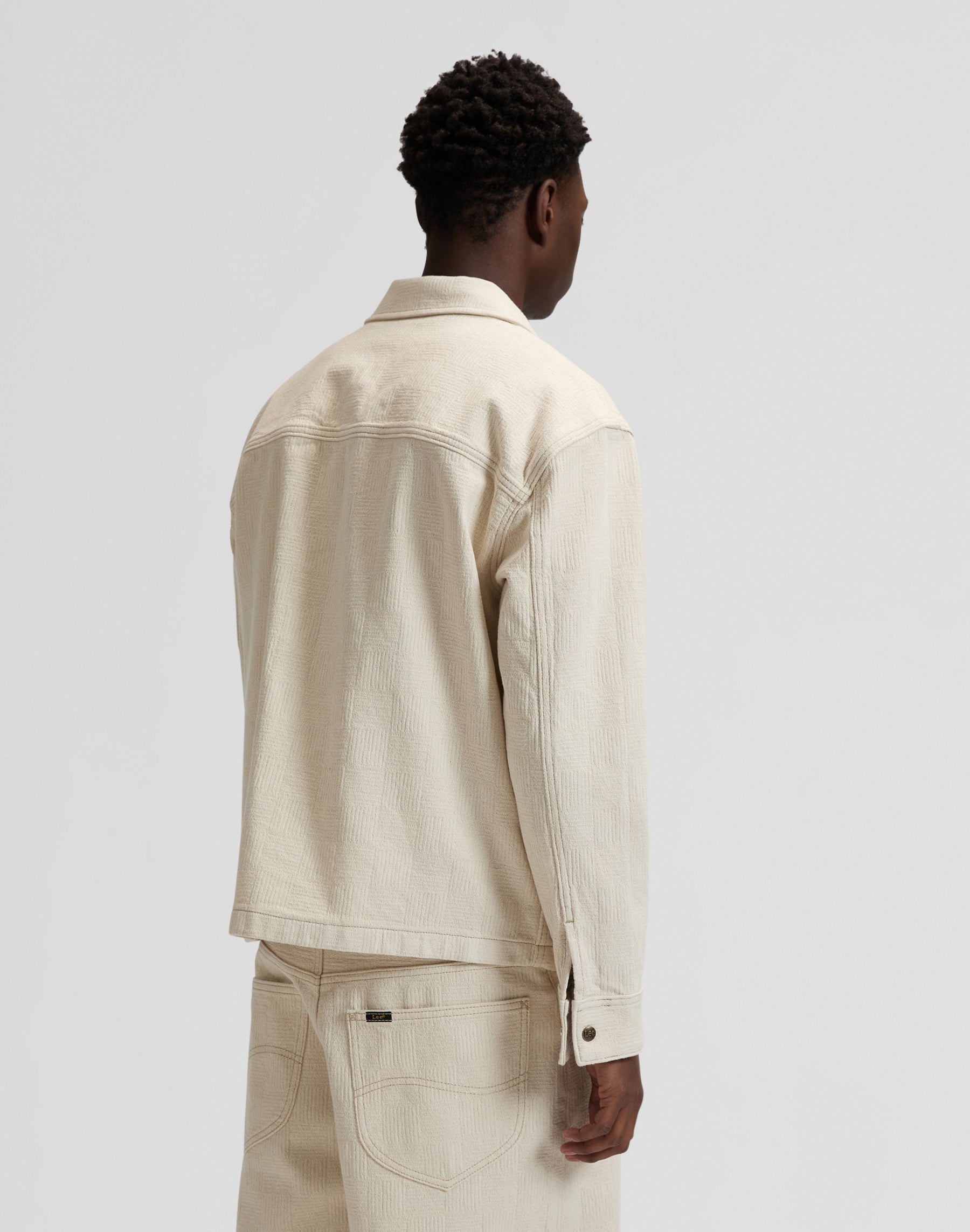 Veste Jacquard en grège naturel Vestes Lee