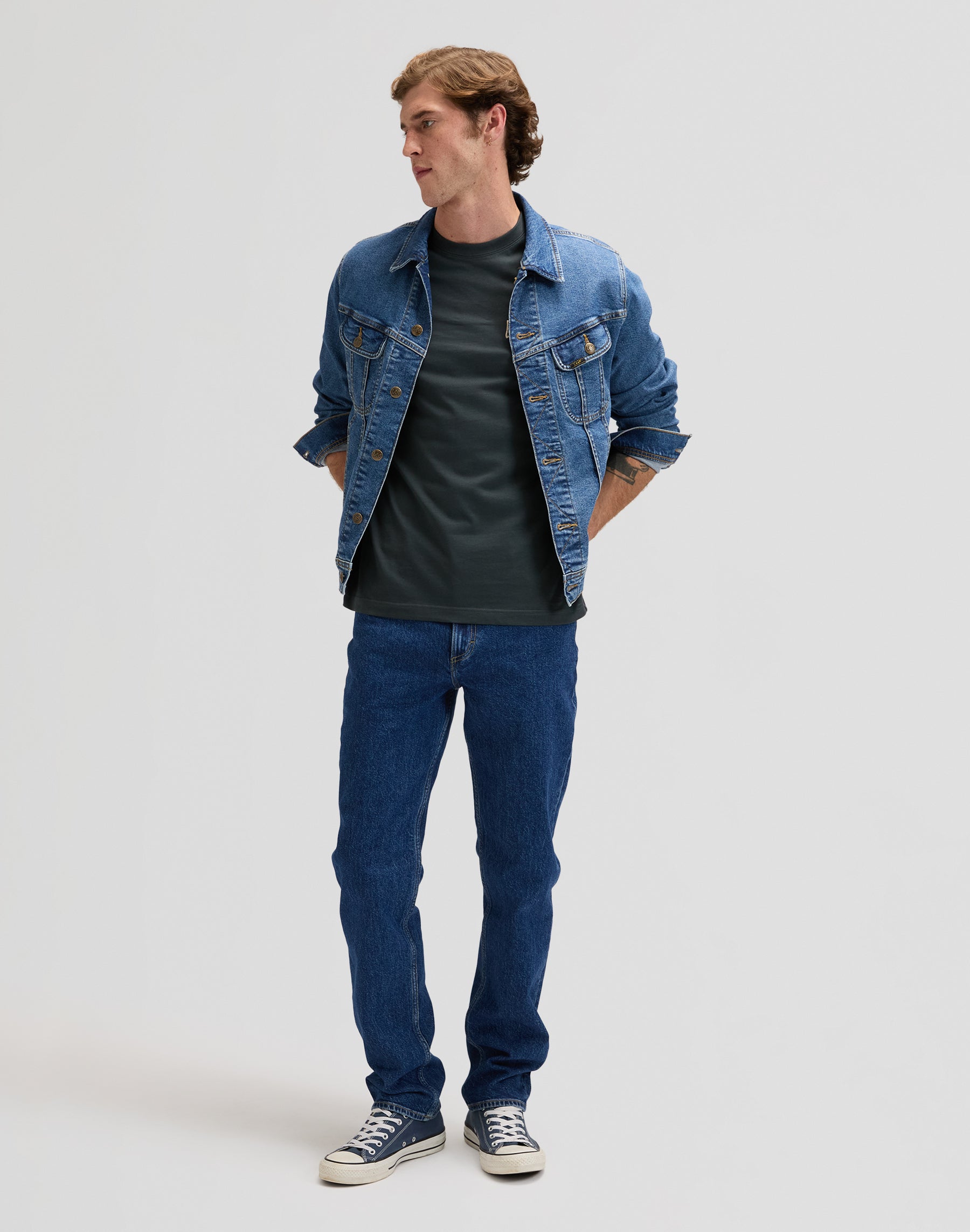 T-shirt Lee en noir délavé T-shirts Lee