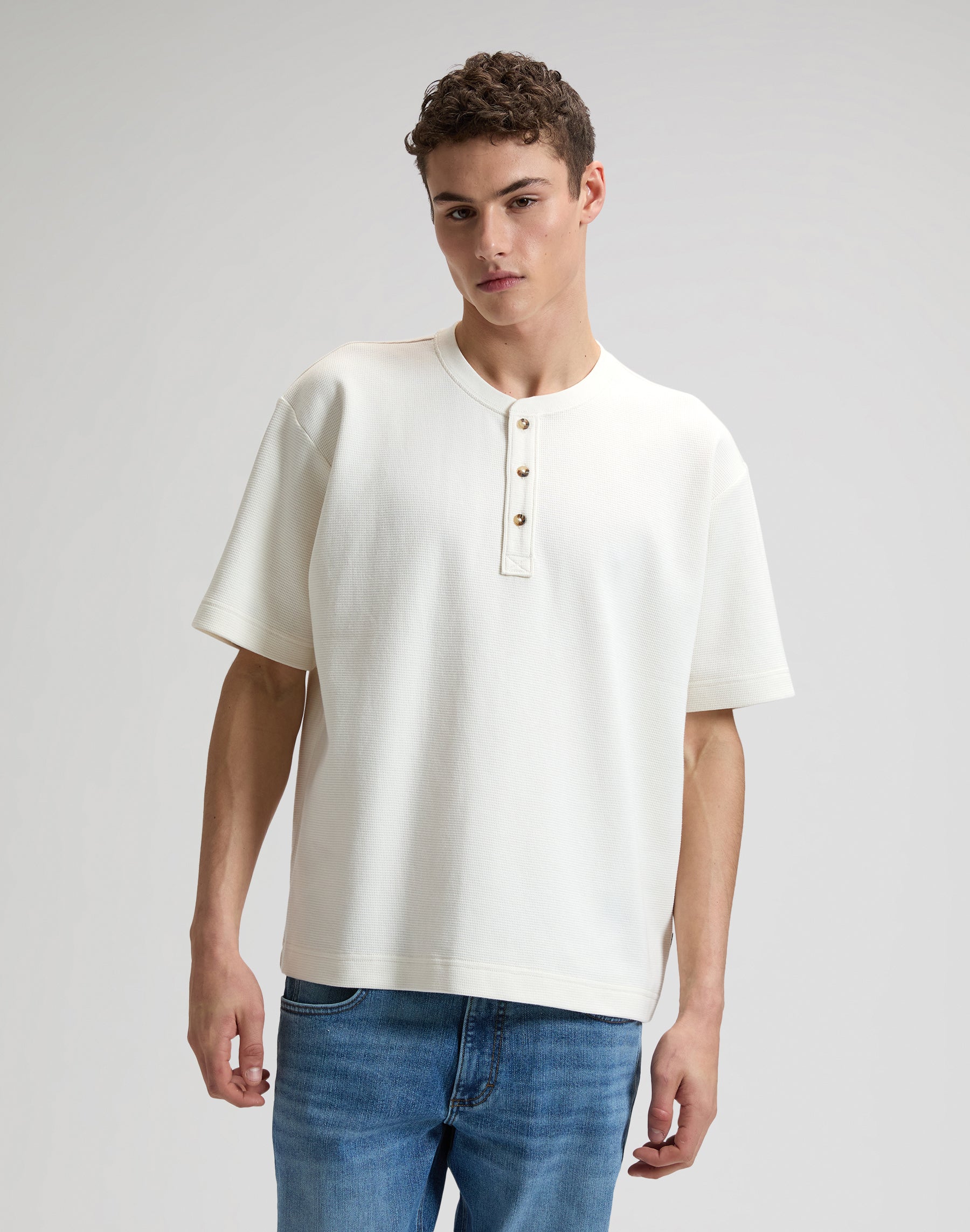 Henley en T-shirts naturels Lee
