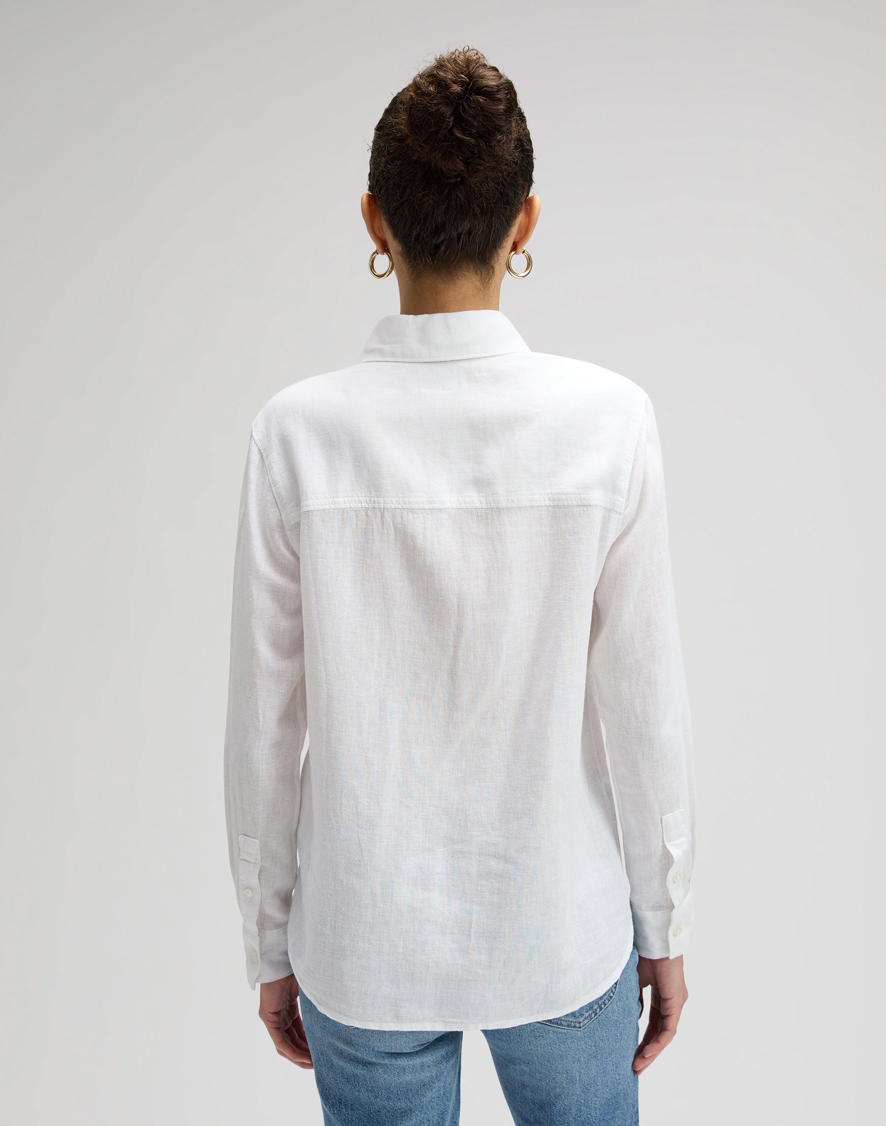 T-shirt polyvalent blanc brillant