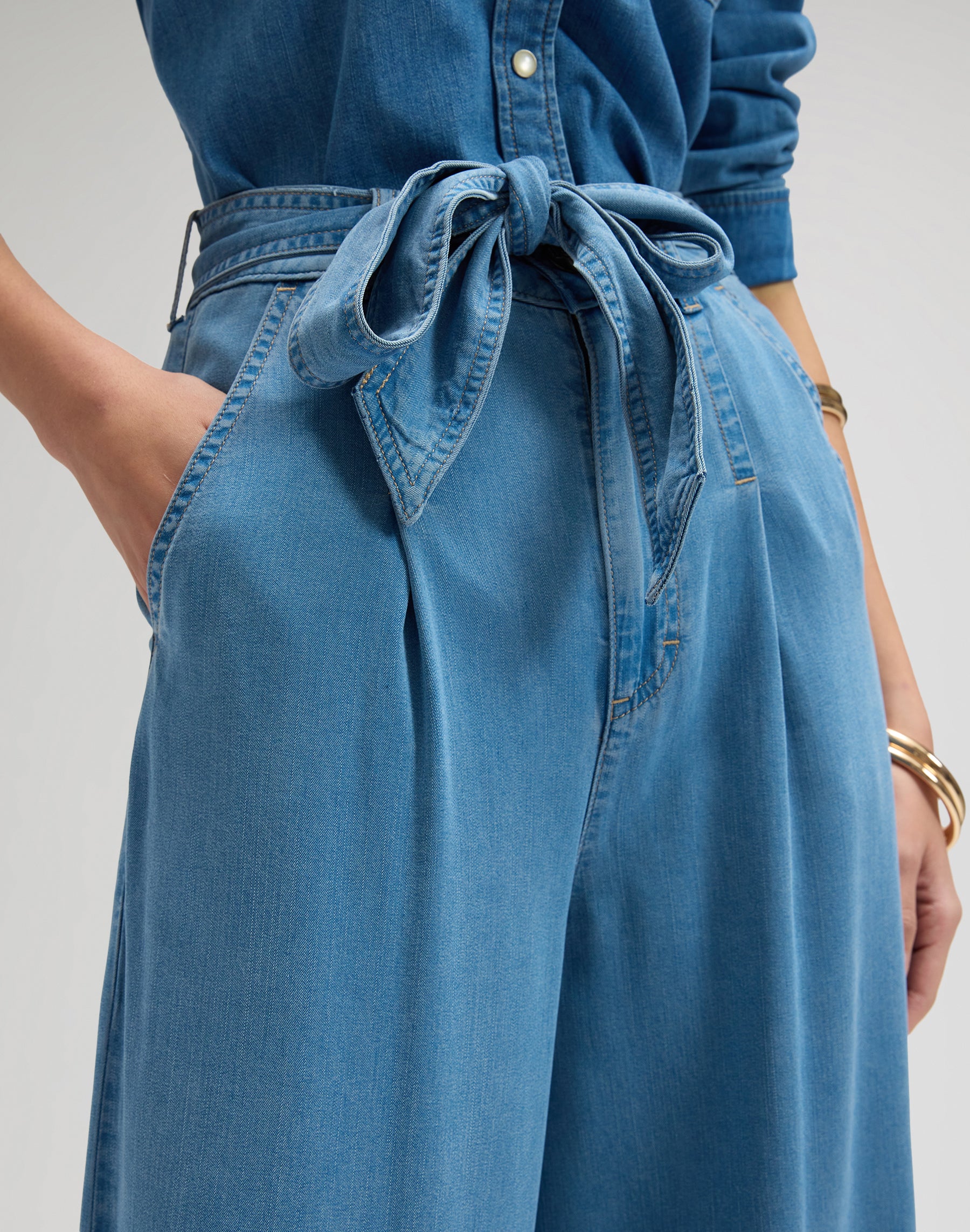 Pantalon large à plis Ice Storm Lee