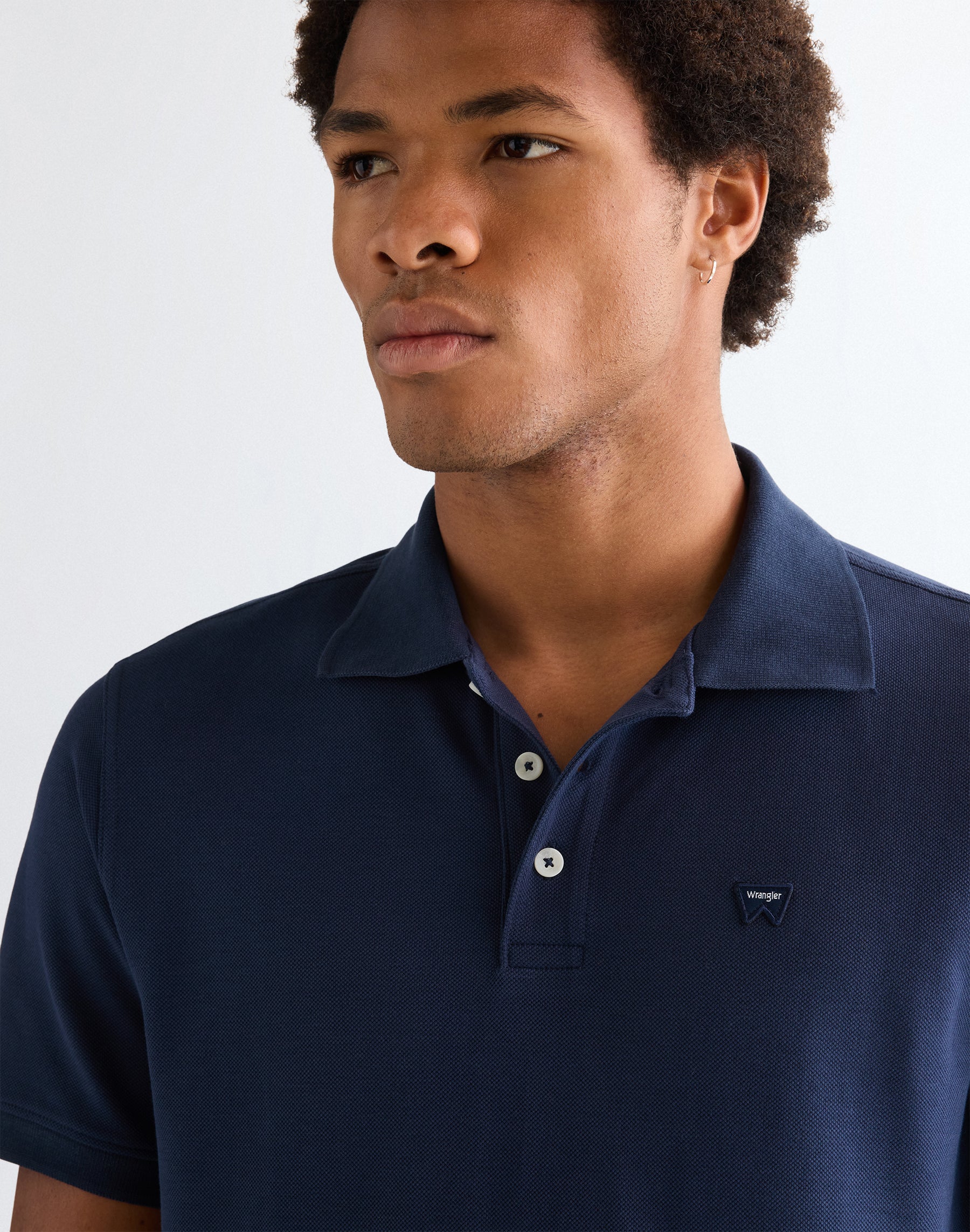 Polo en bleu marine T-shirts Wrangler