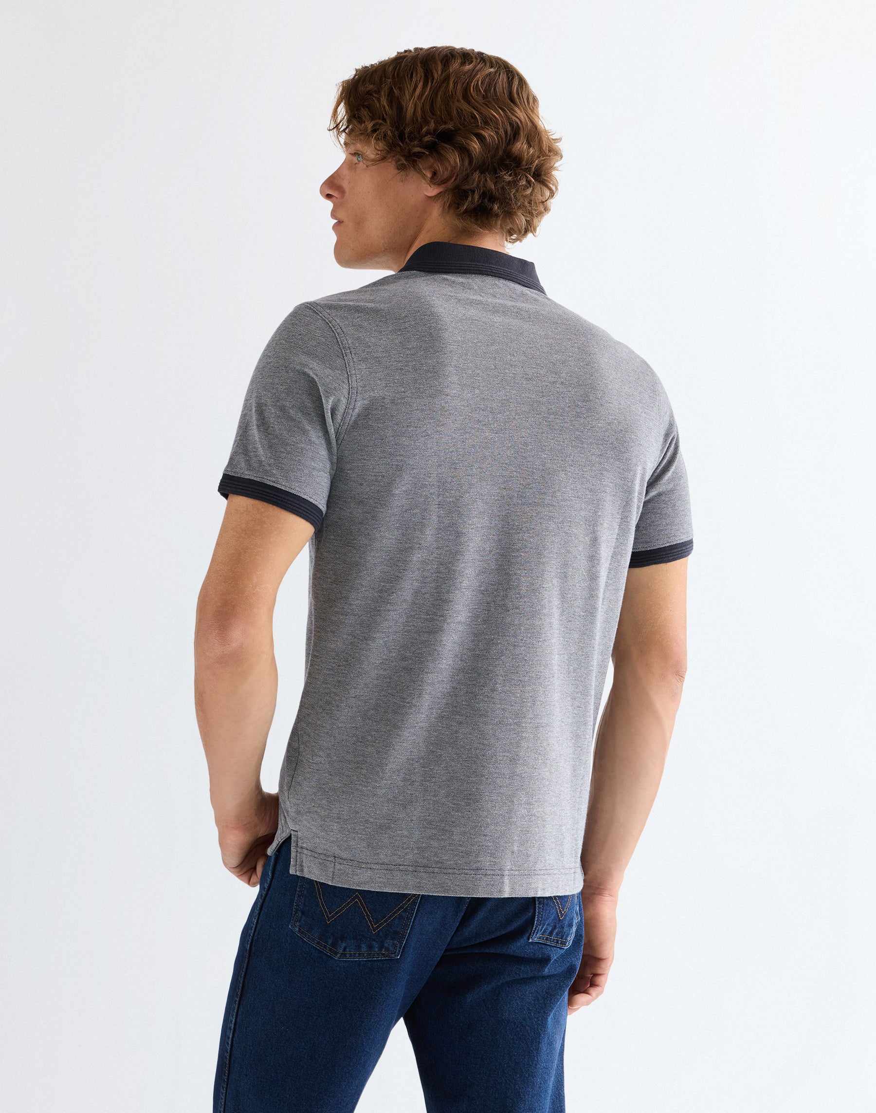 Polo raffiné bleu marine foncé T-shirts Wrangler
