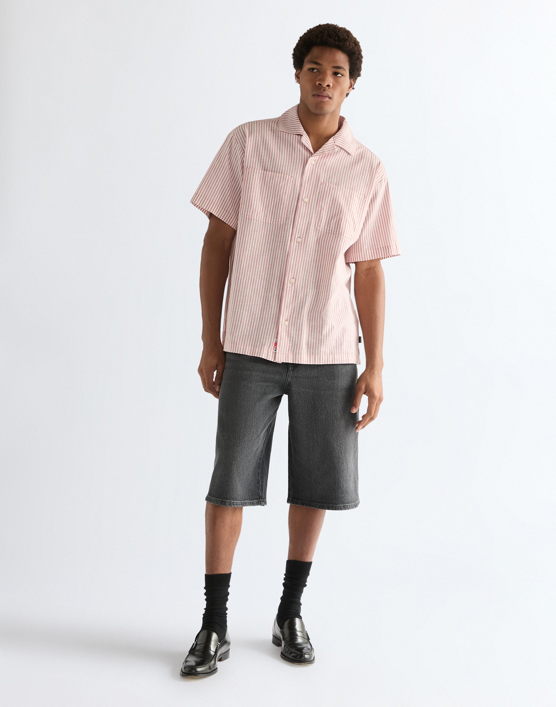 Chemise Resort à manches courtes, couleur rose poudré Chemises Wrangler