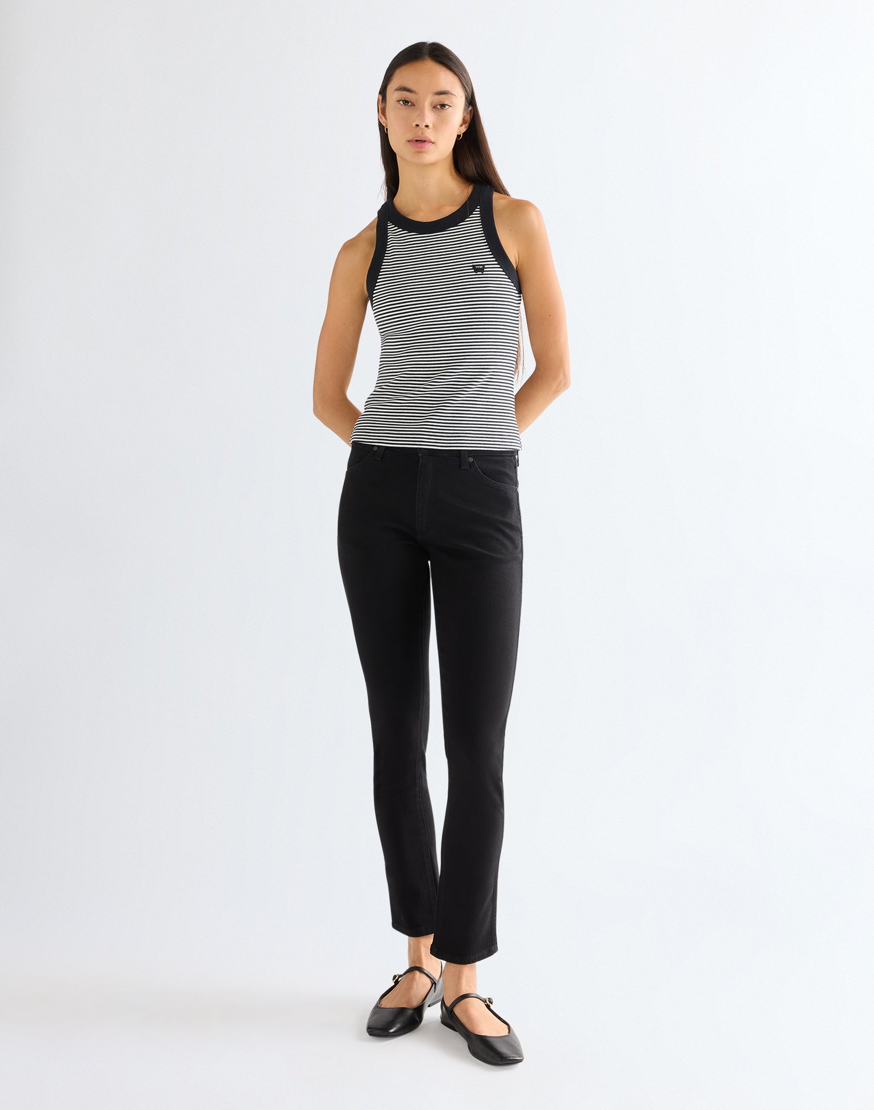 T-shirt Ringer Tank en noir T-shirts Wrangler