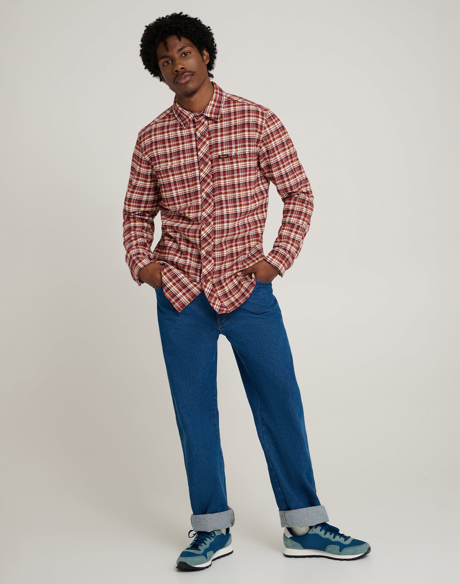 Will Shirt in Fired Brick Chemises Wrangler