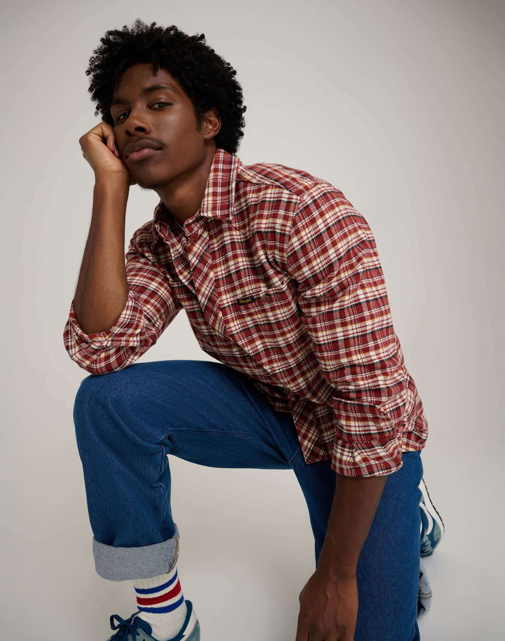 Will Shirt in Fired Brick Chemises Wrangler