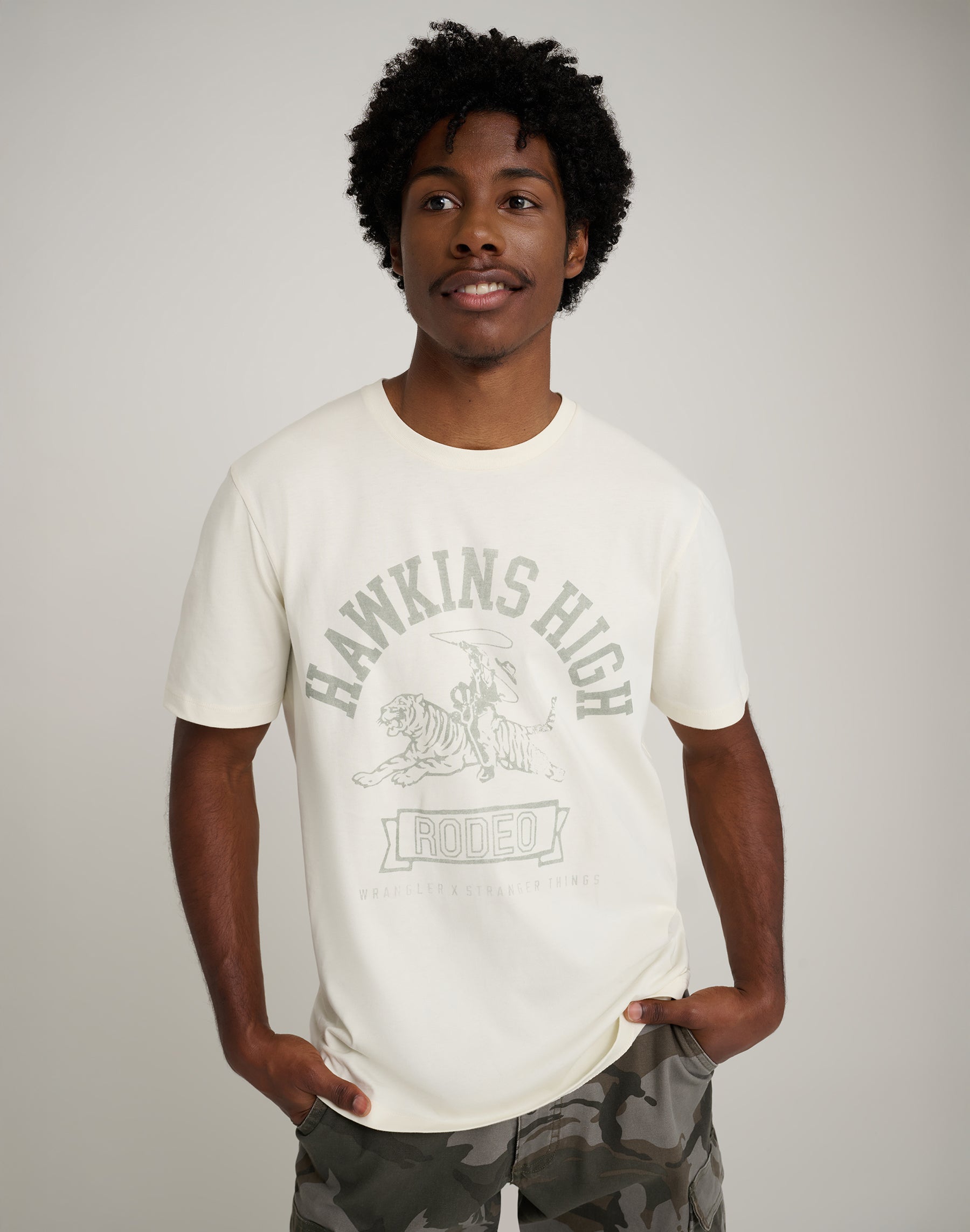 Tee Hawkins High en guimauve T-shirts Wrangler