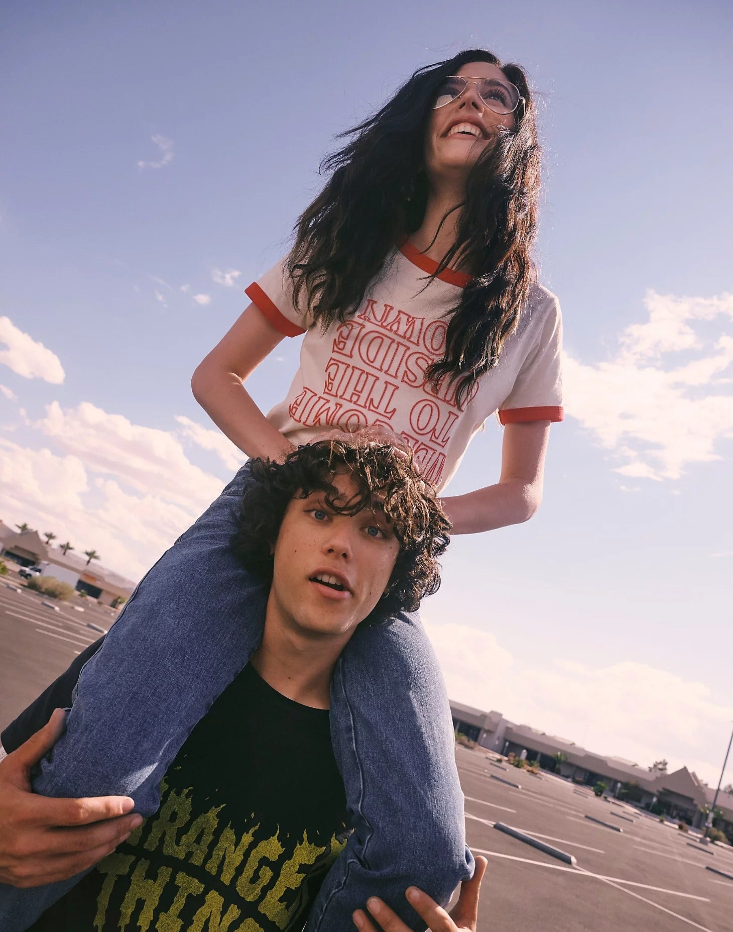 The Upside Down Tee en guimauve