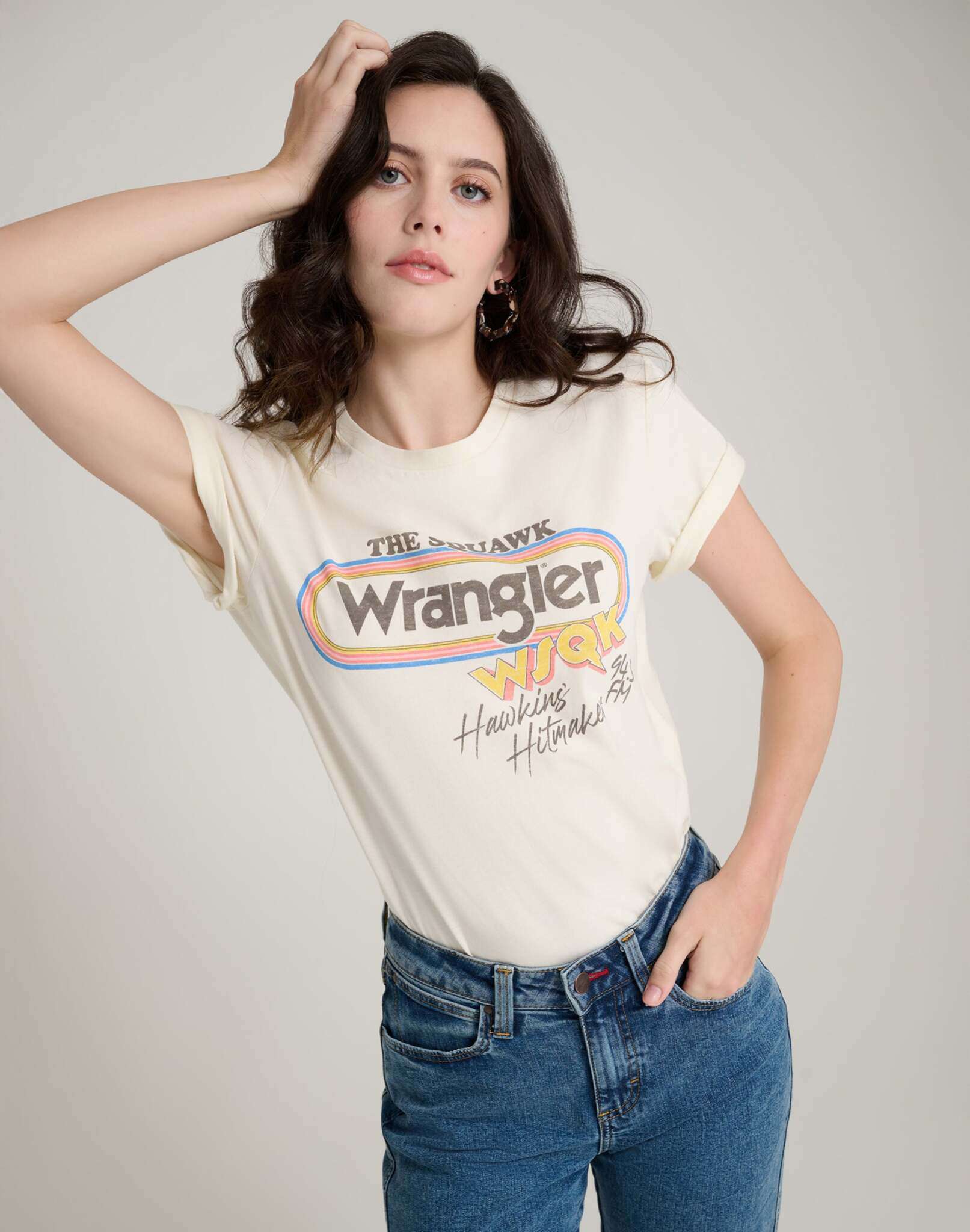 Tee WSQK en guimauve T-shirts Wrangler