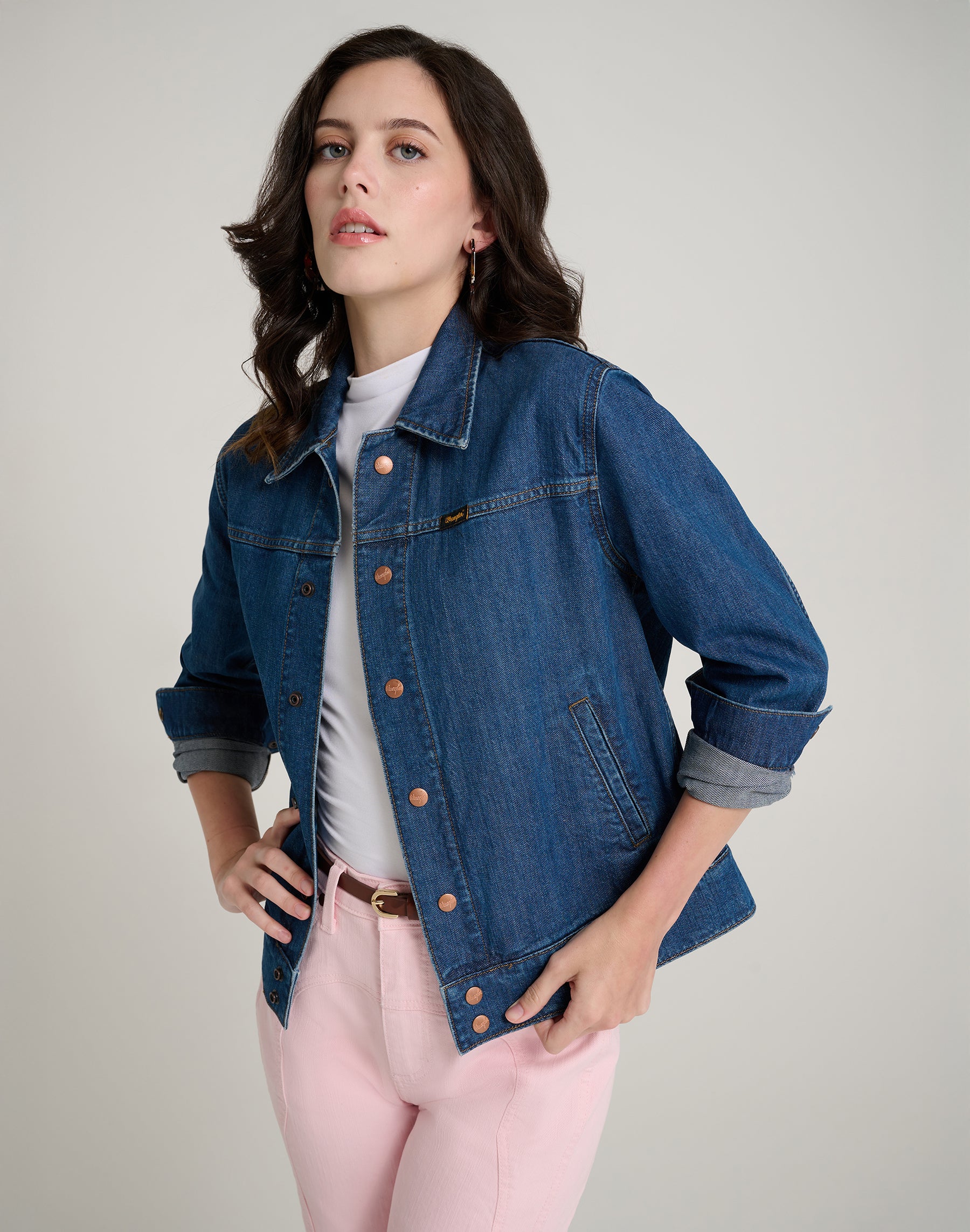 Nancy Jacket in Bleu classique Vestes Wrangler