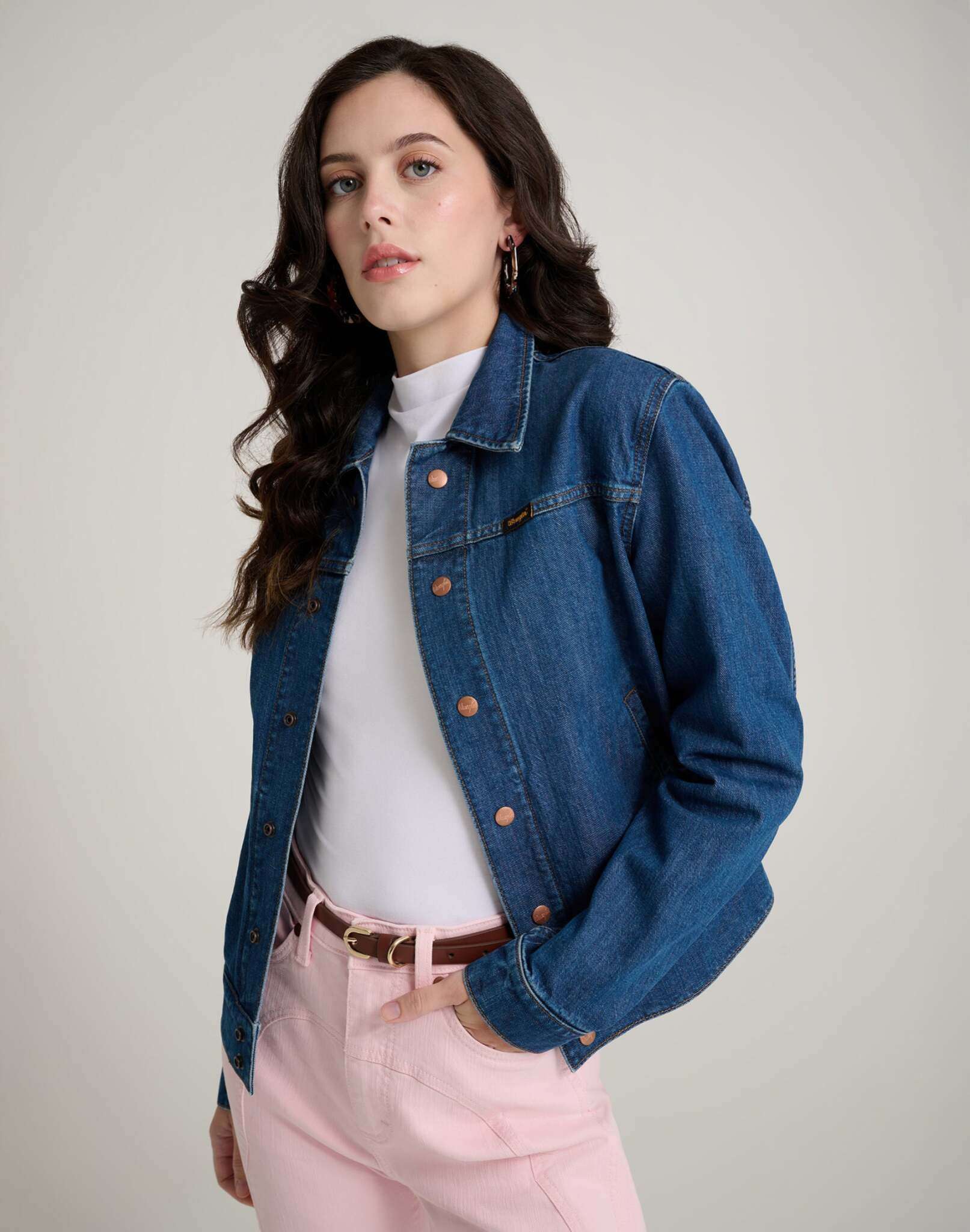 Nancy Jacket in Bleu classique Vestes Wrangler