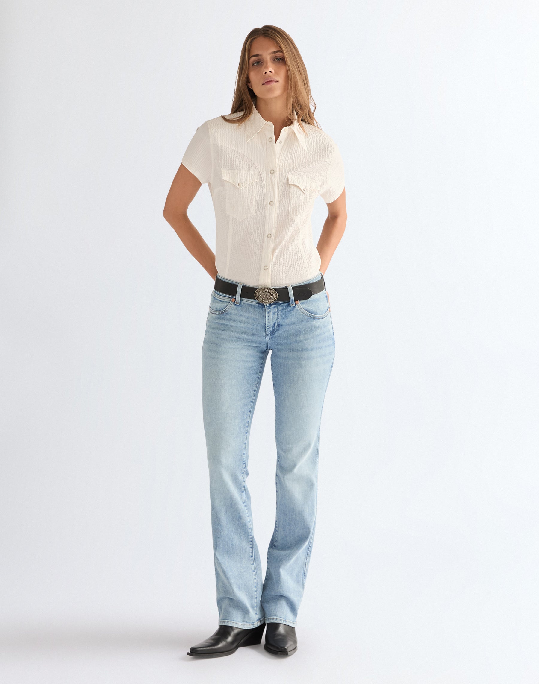 Bottes Low Rise en denim Southeast Jeans Wrangler