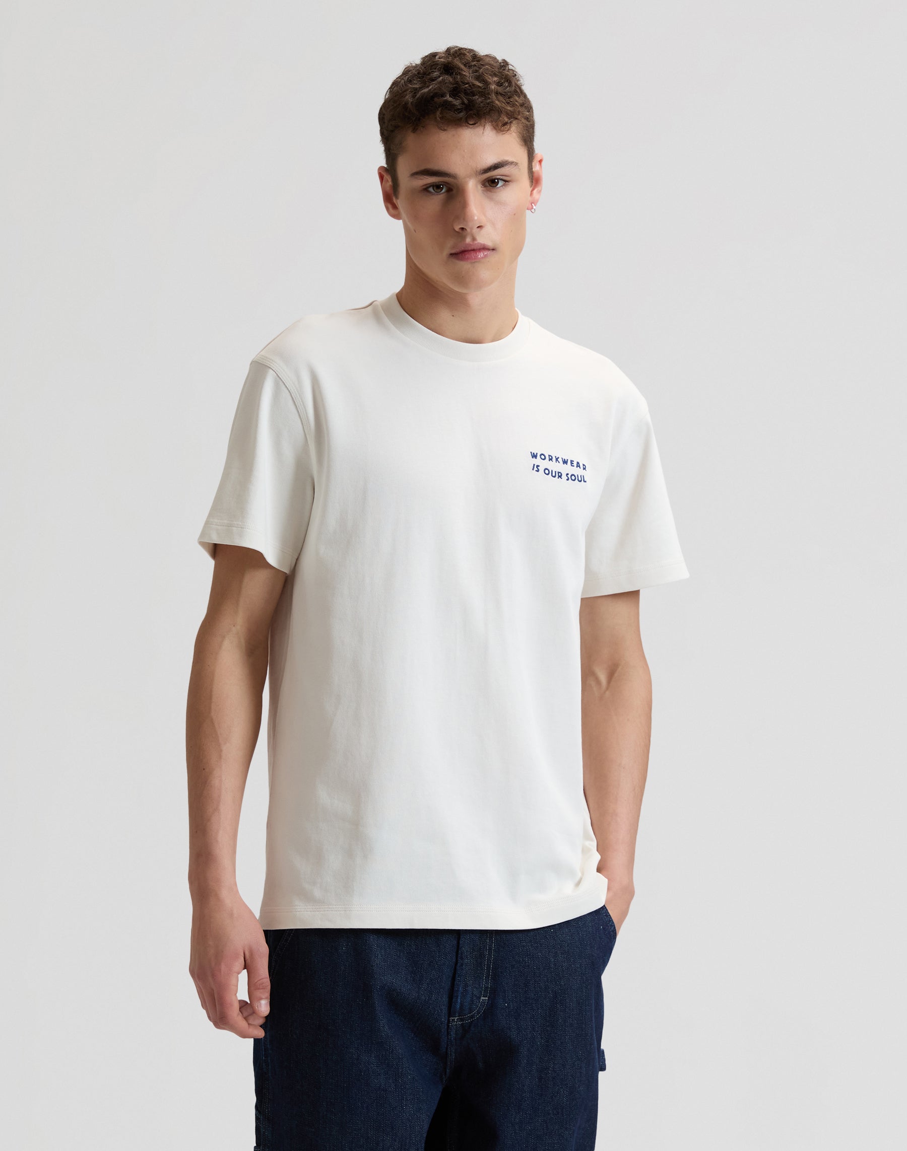 T-shirt Workwear Soul en couleur naturelle