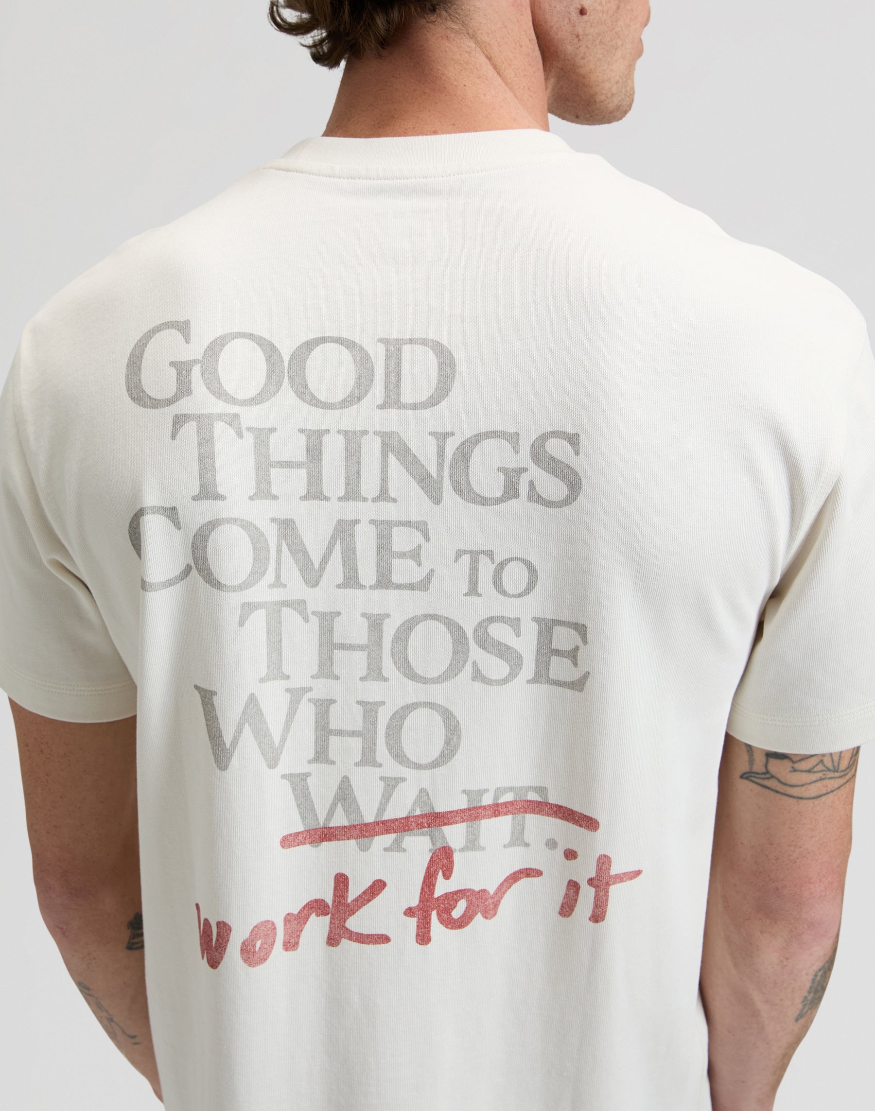 T-shirt Ww Work For It en couleur naturelle