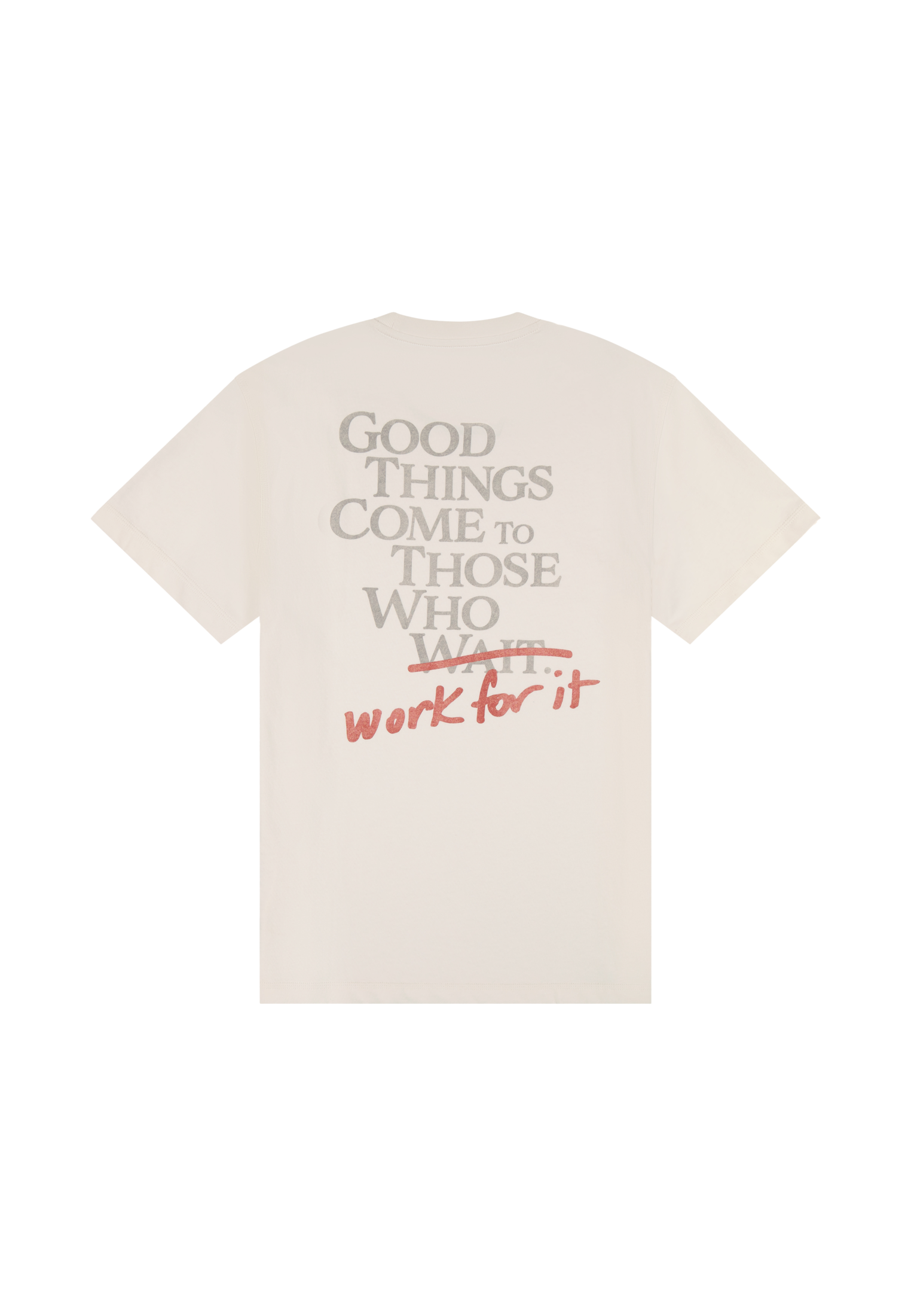 T-shirt Ww Work For It en couleur naturelle