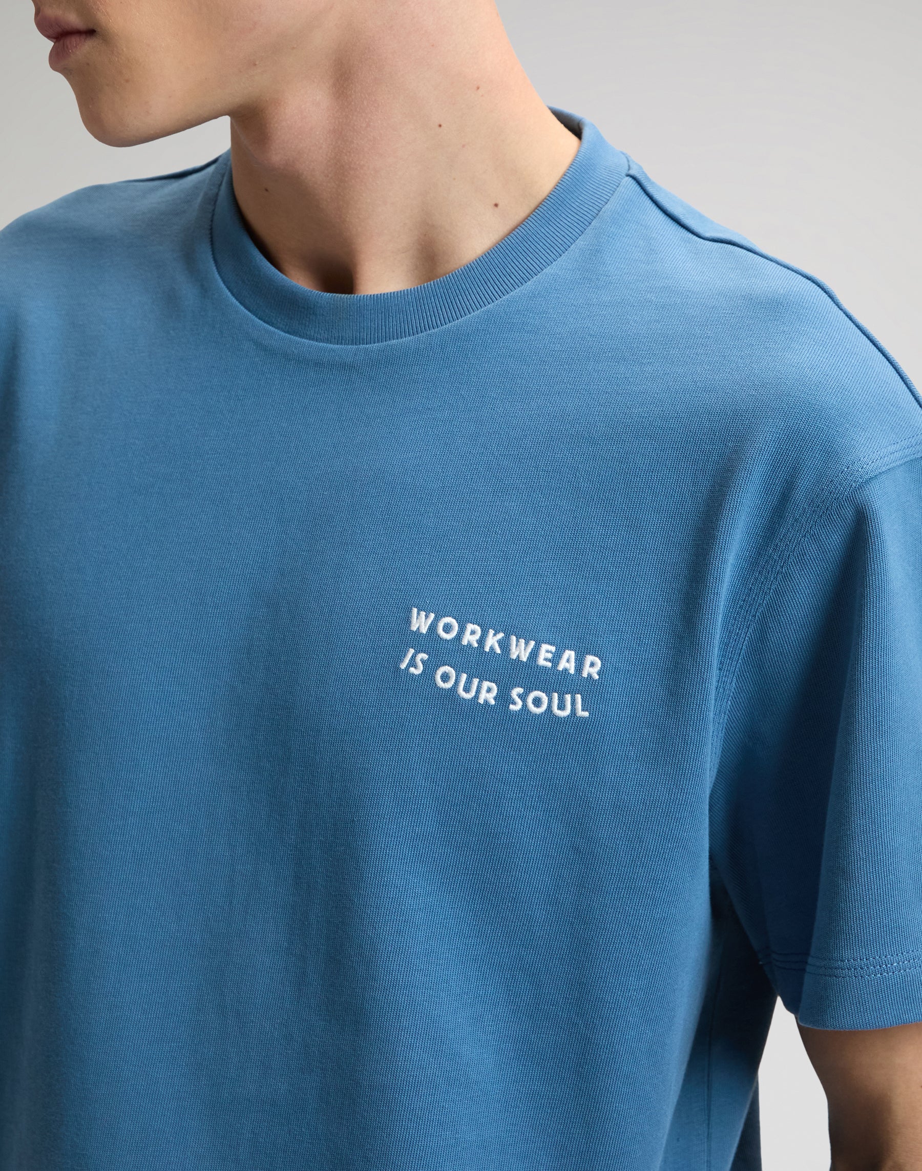 T-shirt Workwear Soul en bleu travail