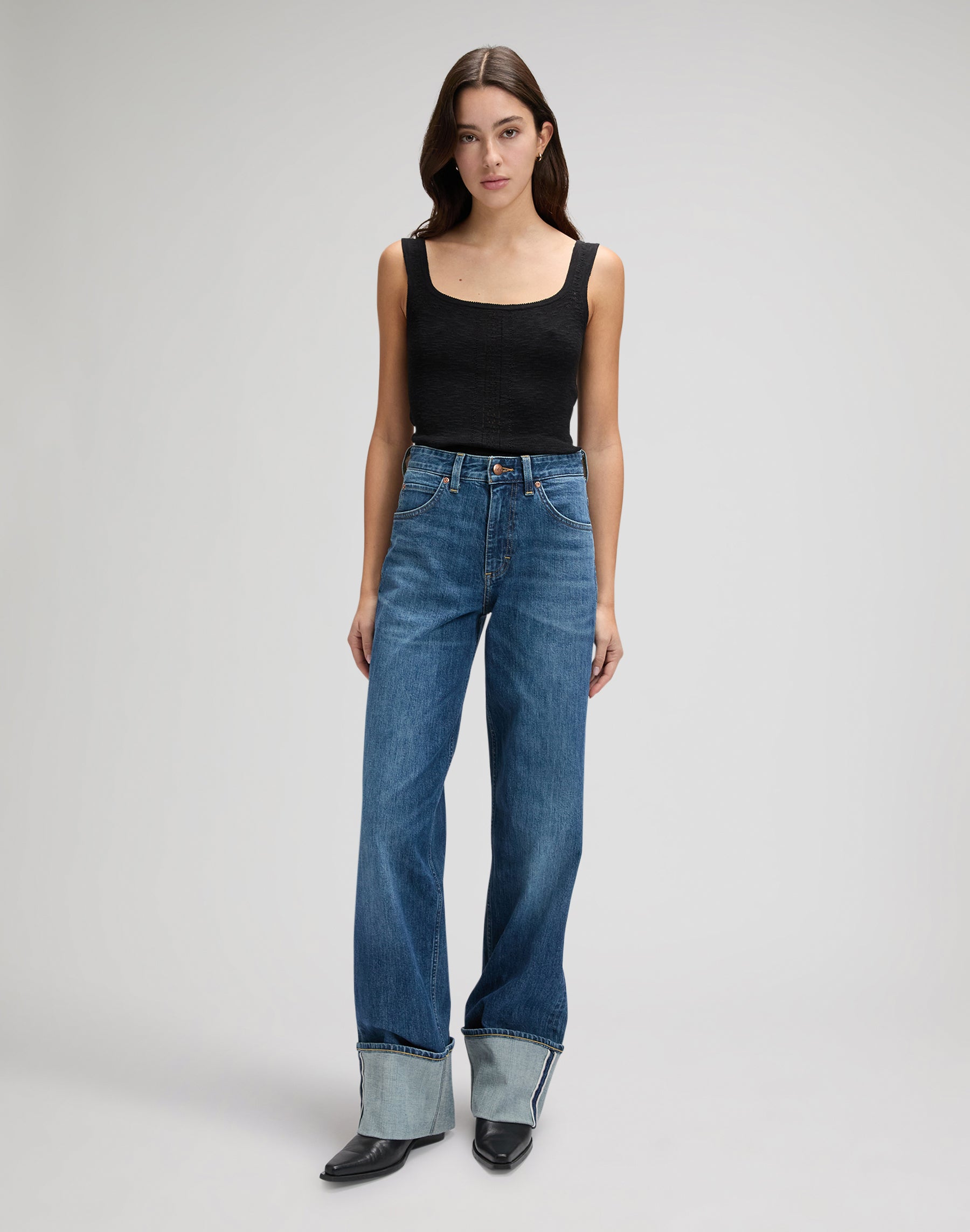 Débardeur tricoté noir