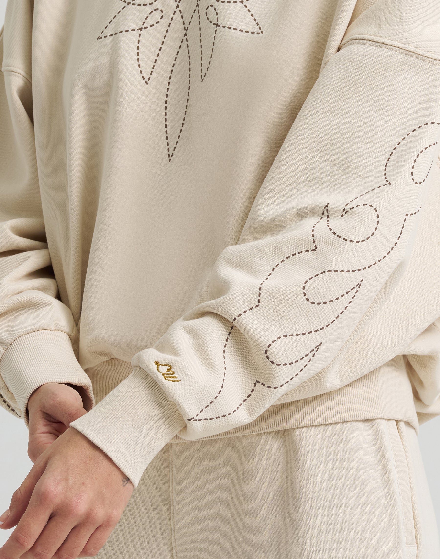 Sweat-shirt Cowboy couleur crème Sweatshirts Wrangler