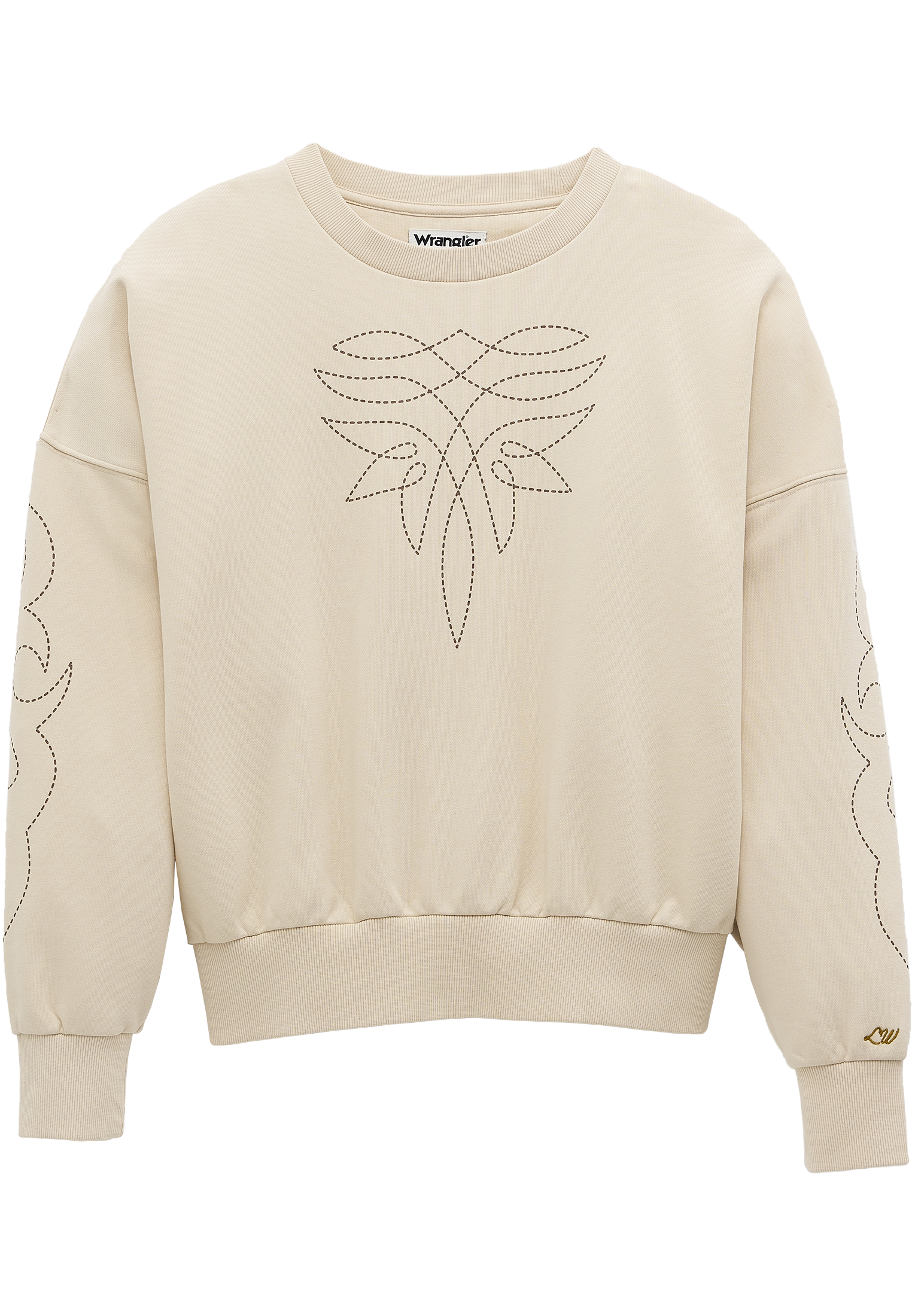 Sweat-shirt Cowboy couleur crème Sweatshirts Wrangler