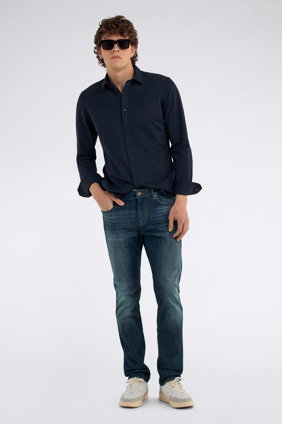 Kin/S in Navy Blue Chemises GAS