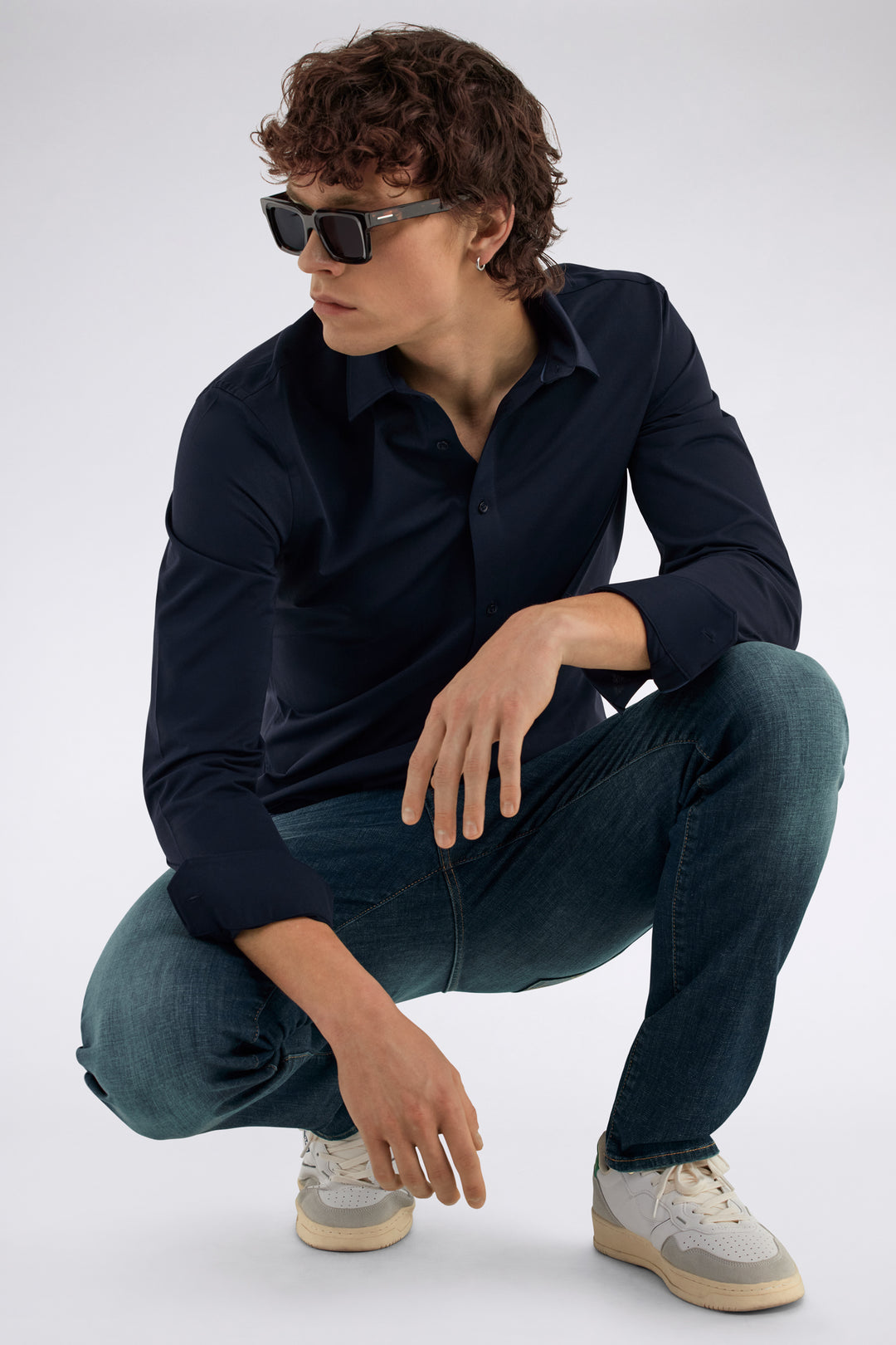 Kin/S in Navy Blue Chemises GAS