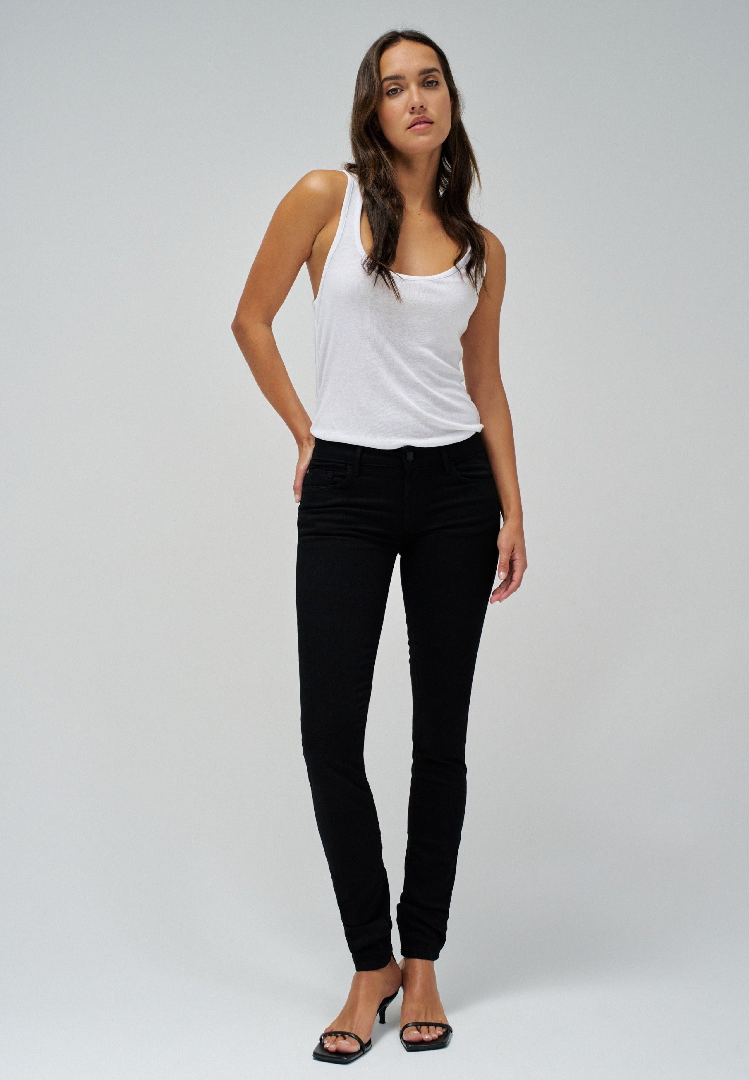 Jeans Wonder Skinny Push-Up en noir Salsa Jeans