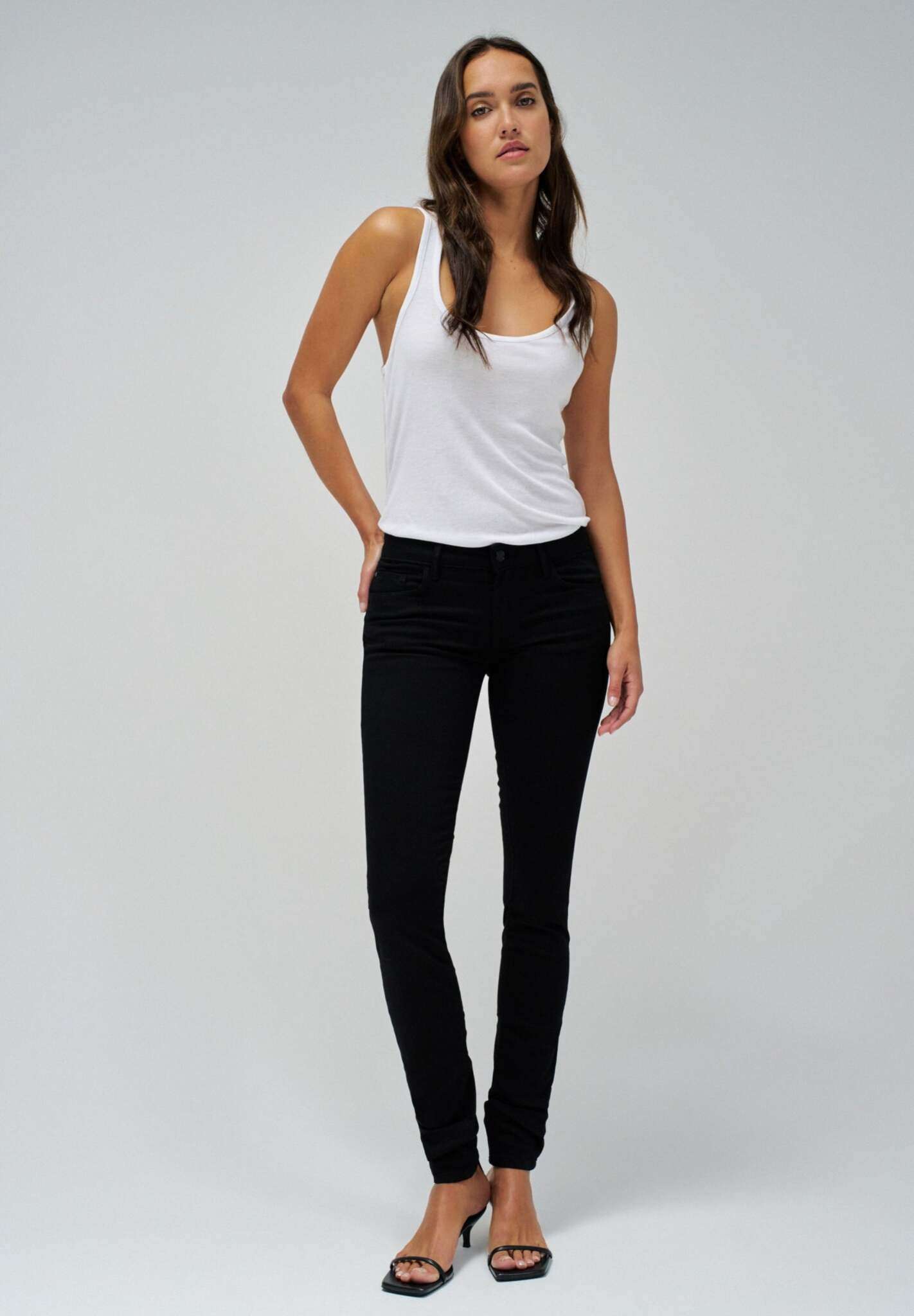 Jeans Wonder Skinny Push-Up en noir Salsa Jeans