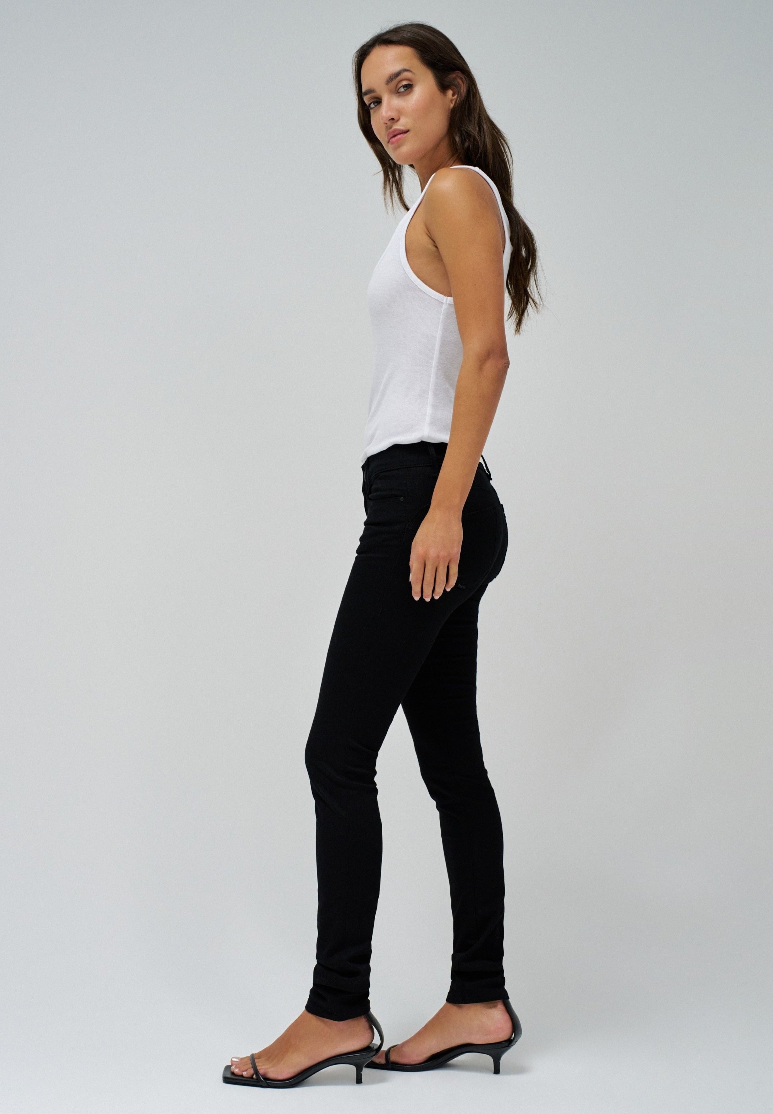 Jeans Wonder Skinny Push-Up en noir Salsa Jeans