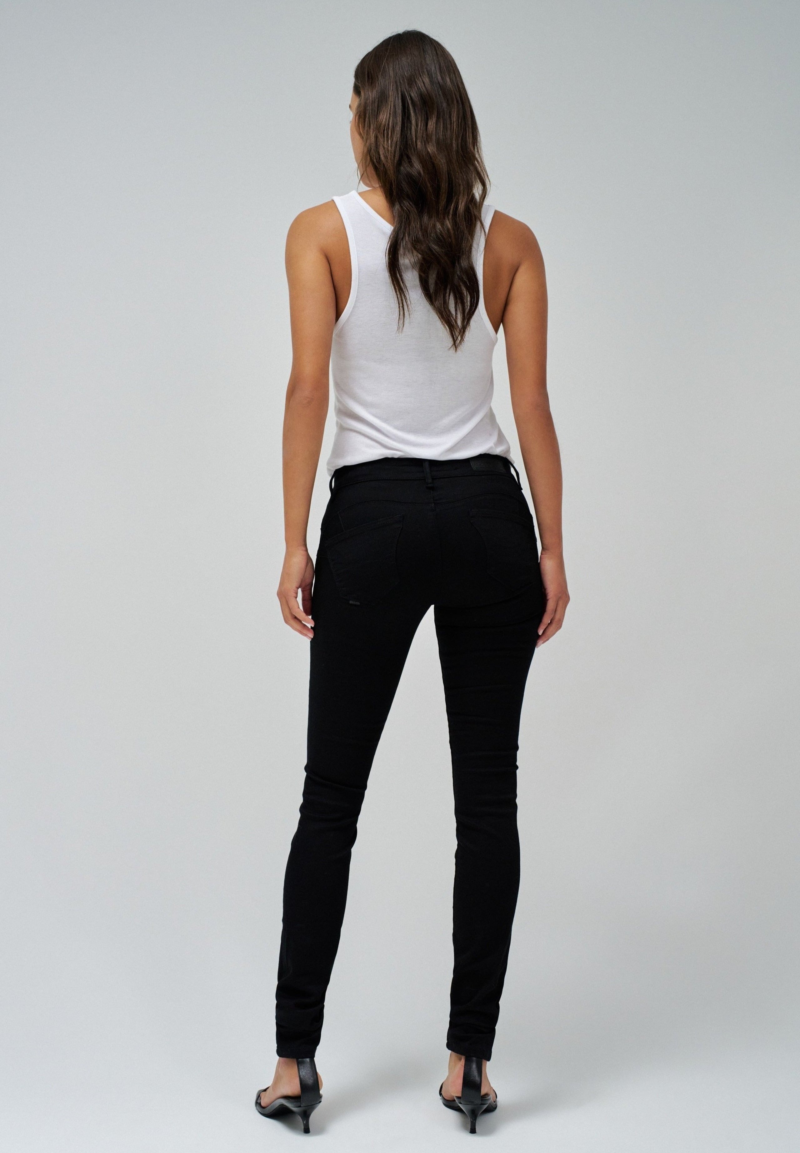 Jeans Wonder Skinny Push-Up en noir Salsa Jeans