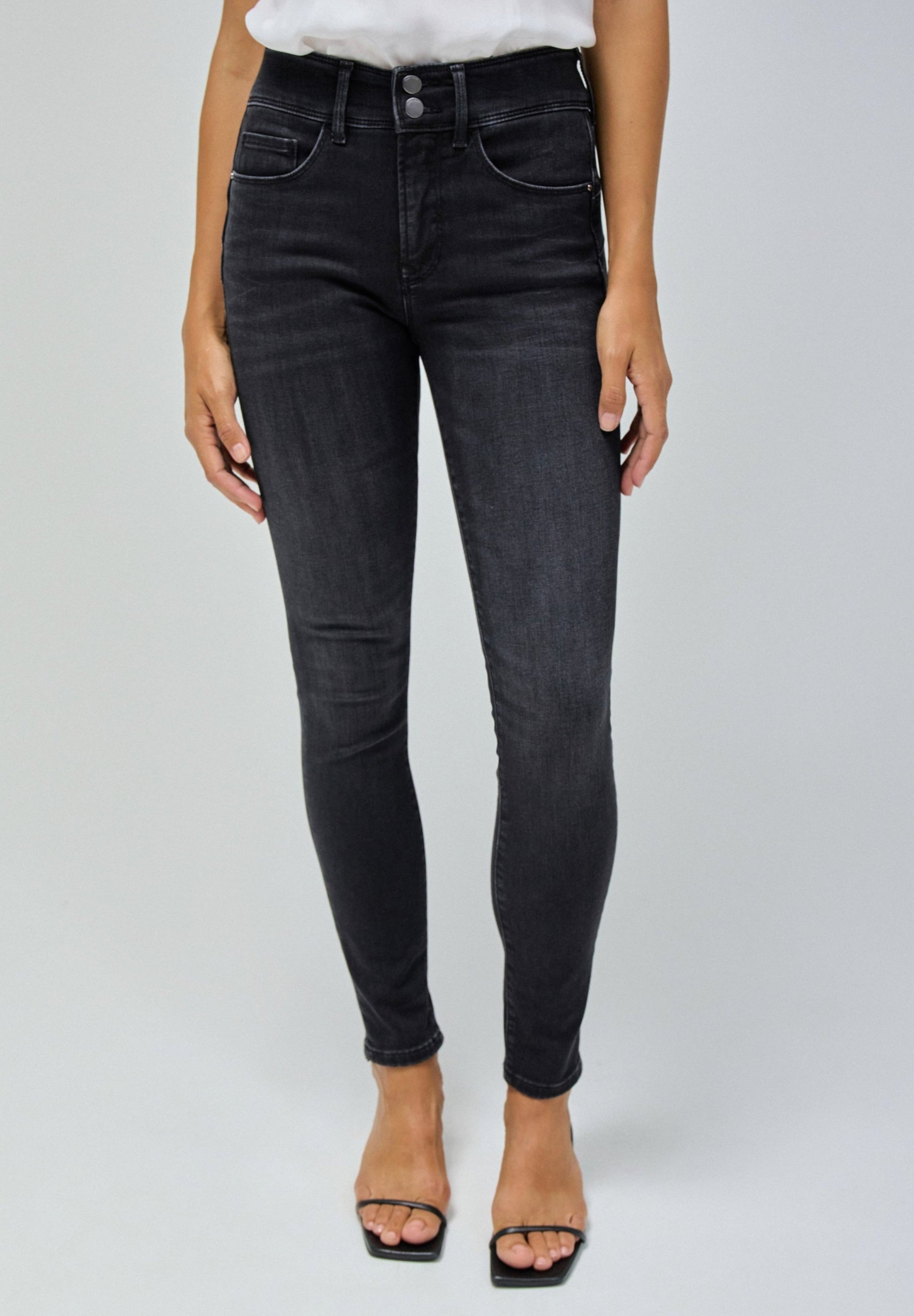 Secret Skinny Push-In en noir Jeans Salsa Jeans