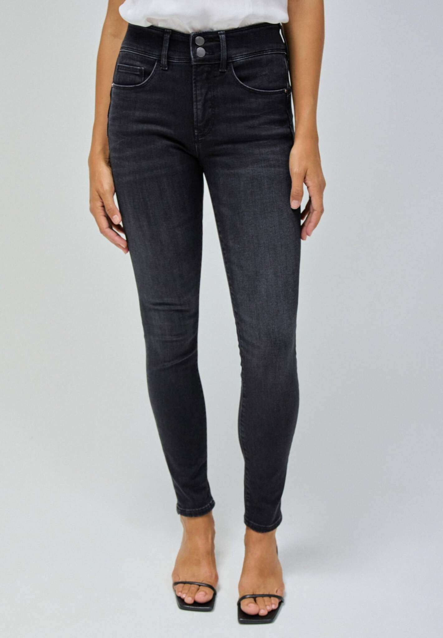 Secret Skinny Push-In en noir Jeans Salsa Jeans