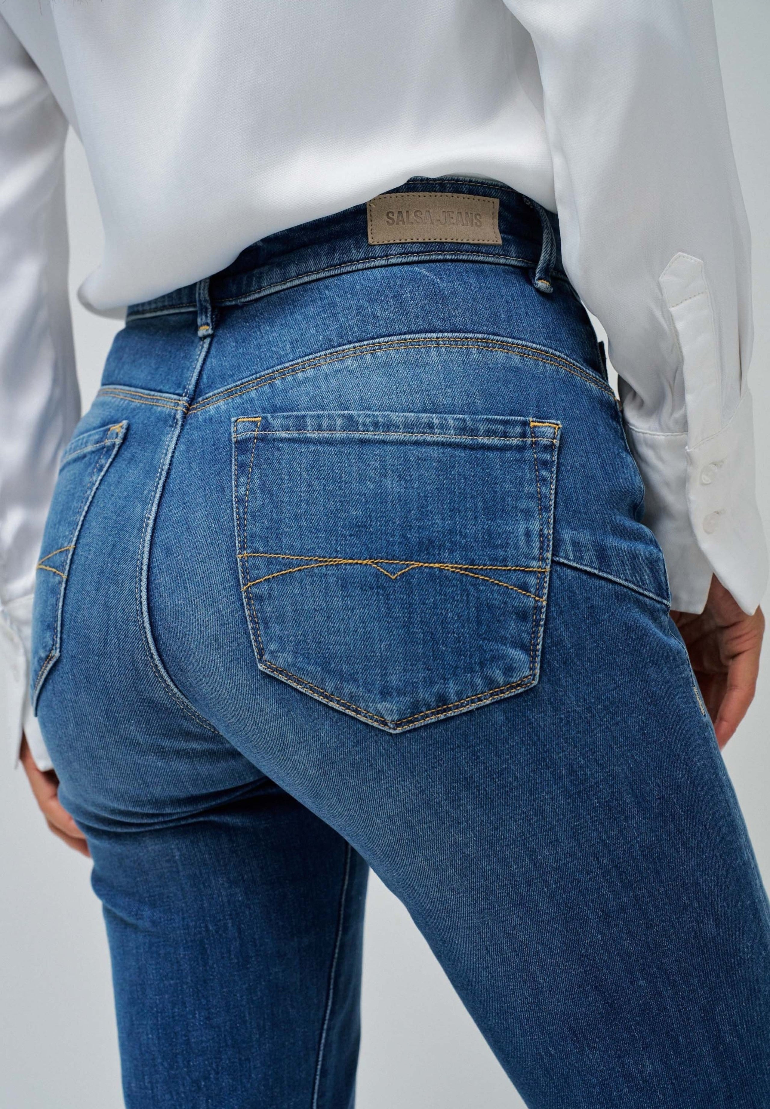 Faith Flare en jean medium wash Salsa Jeans